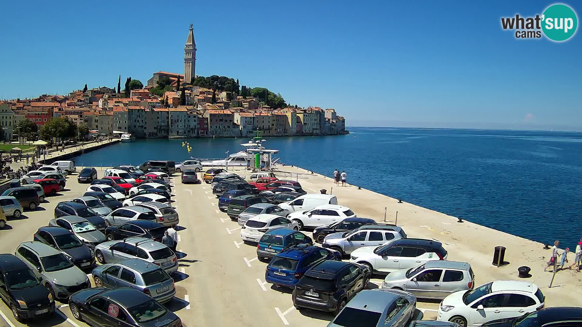 Spletna kamera Rovinj panorama mesta | Istra