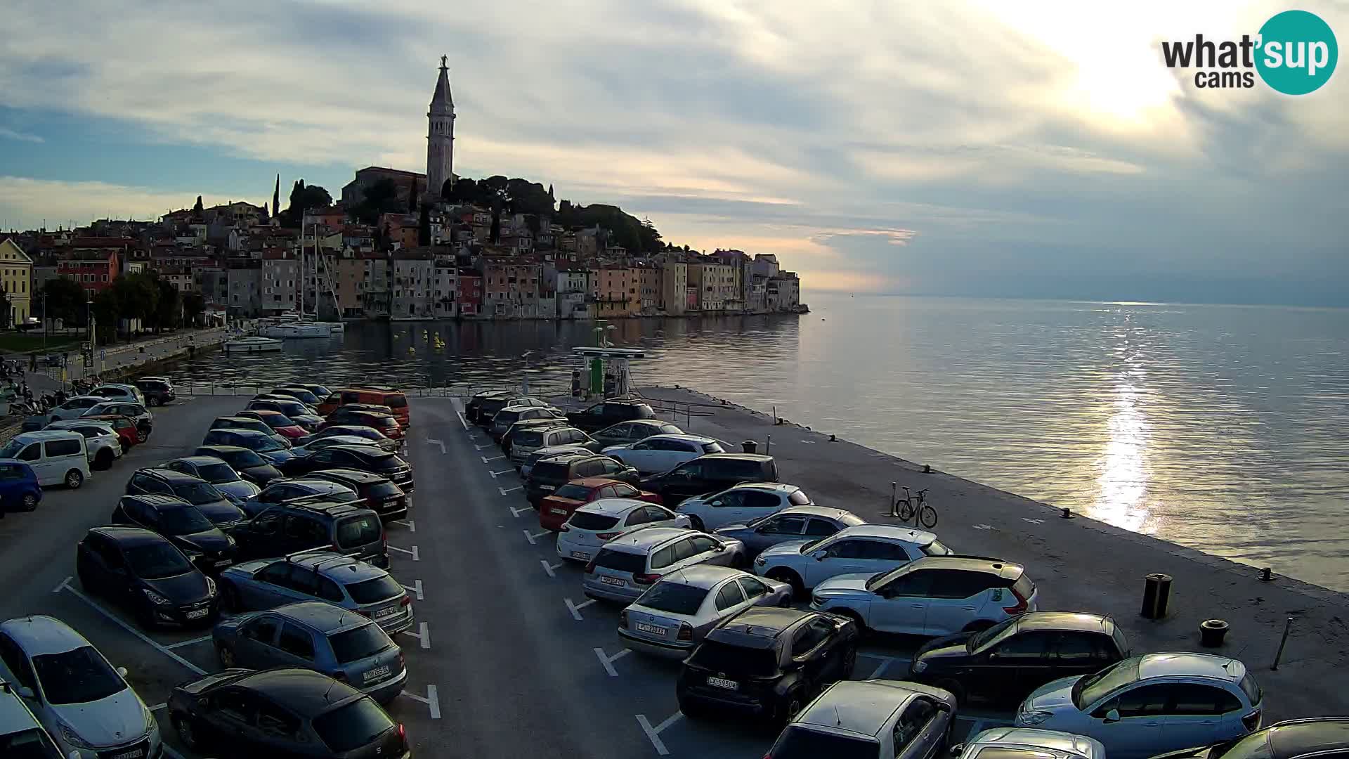 Webcam live Rovinj panorama de la ville | Istrie