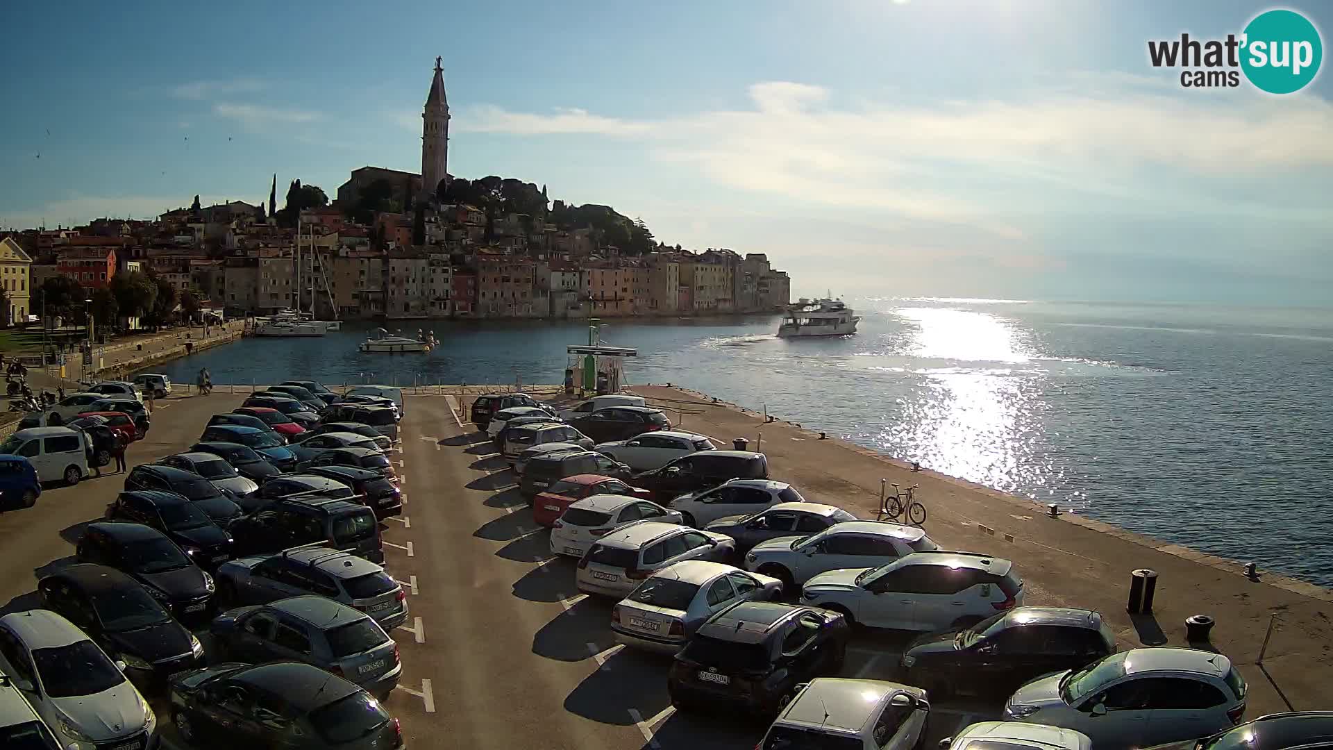 Spletna kamera Rovinj panorama mesta | Istra
