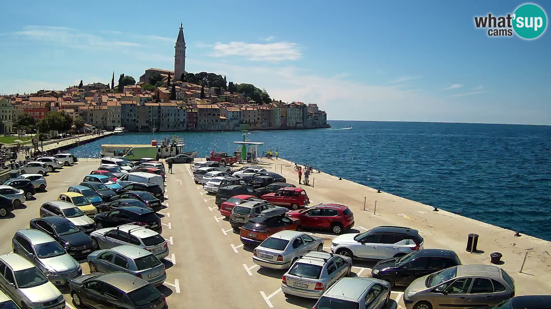 Spletna kamera Rovinj panorama mesta | Istra