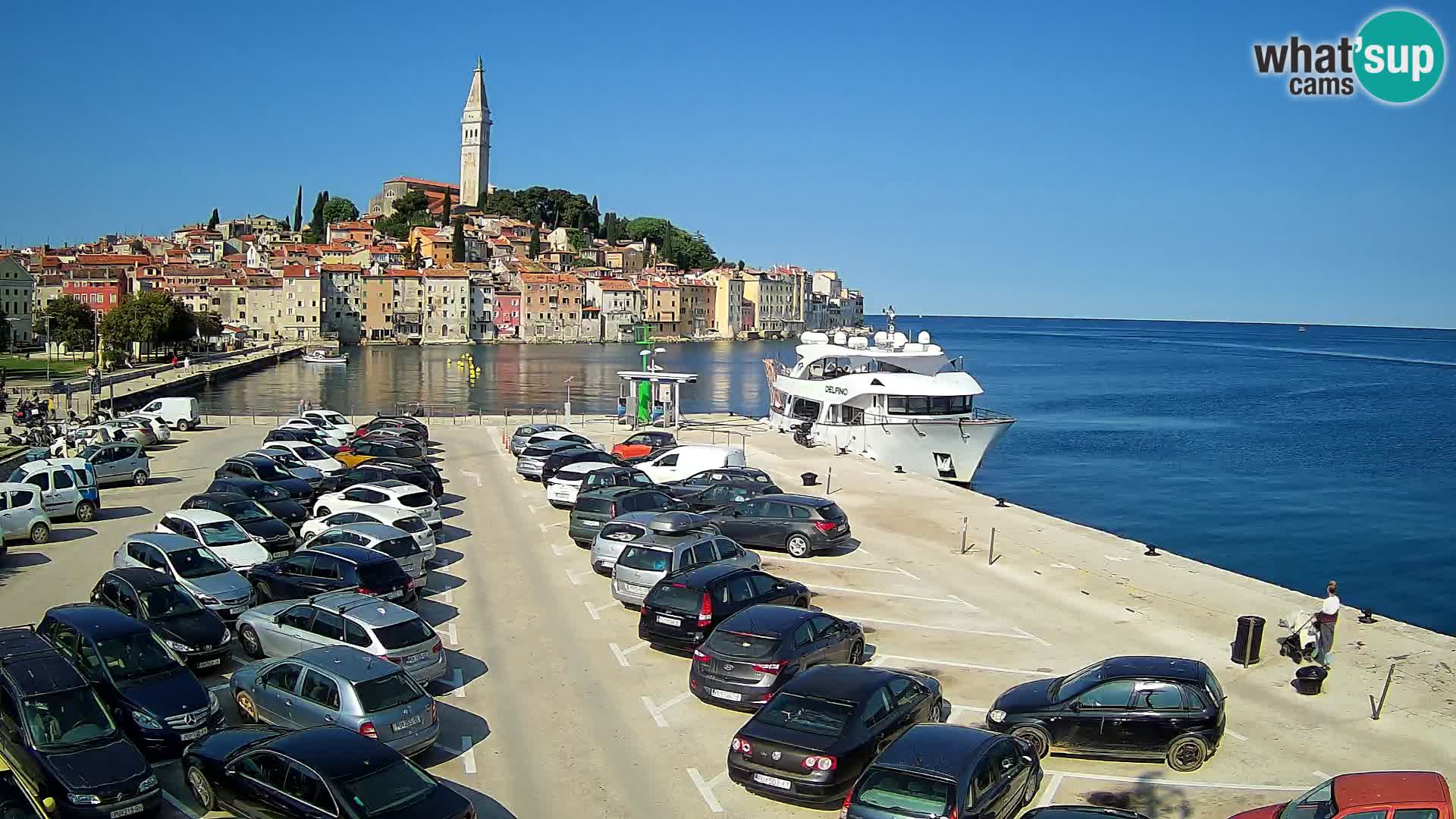 Webcam live Rovinj panorama de la ville | Istrie