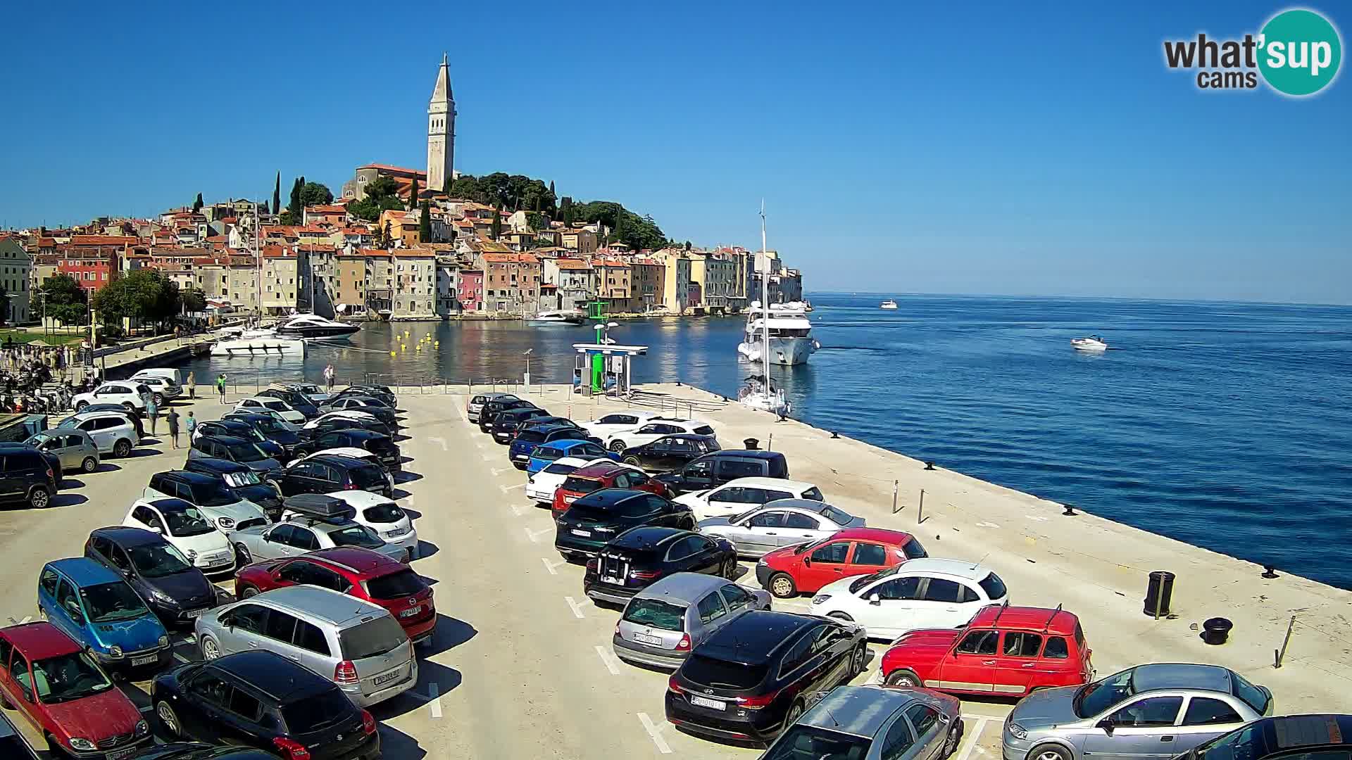 Spletna kamera Rovinj panorama mesta | Istra