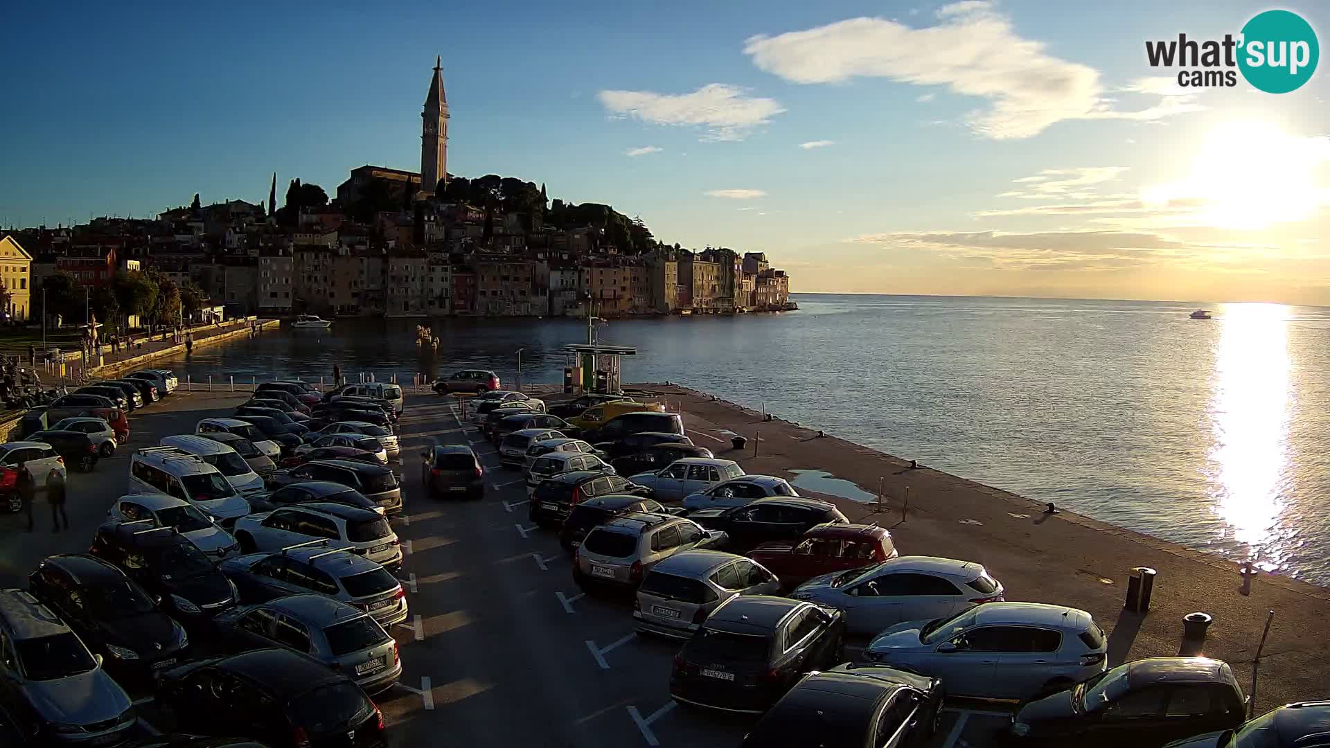 Spletna kamera Rovinj panorama mesta | Istra