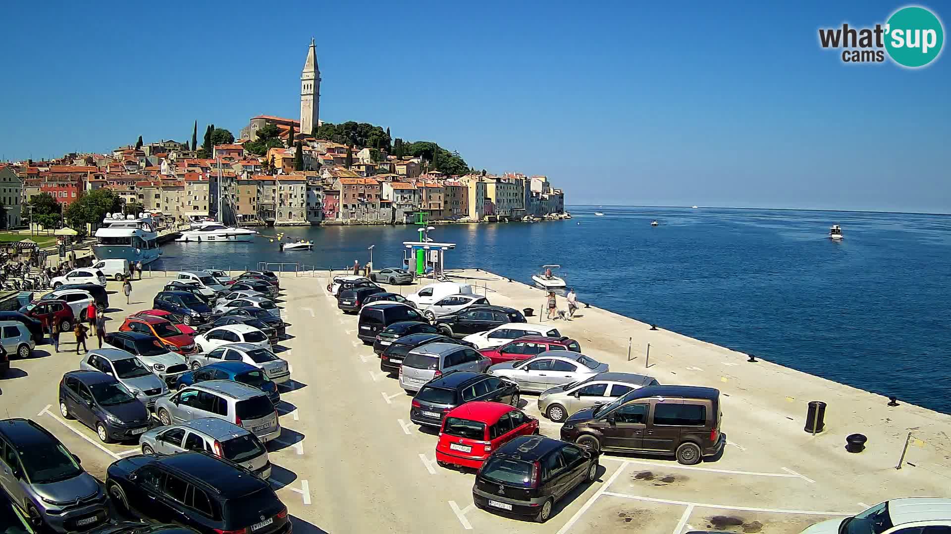 Webcam live Rovinj panorama de la ville | Istrie