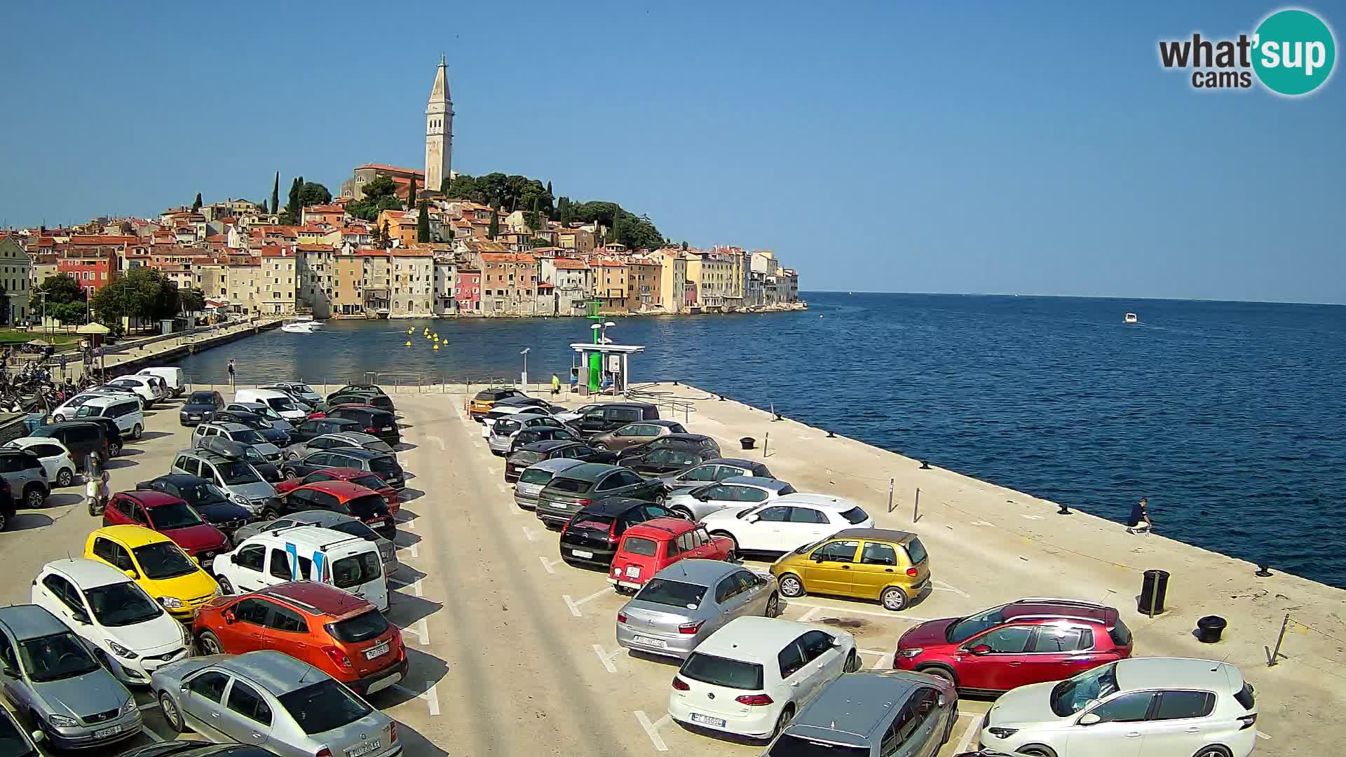 Spletna kamera Rovinj panorama mesta | Istra