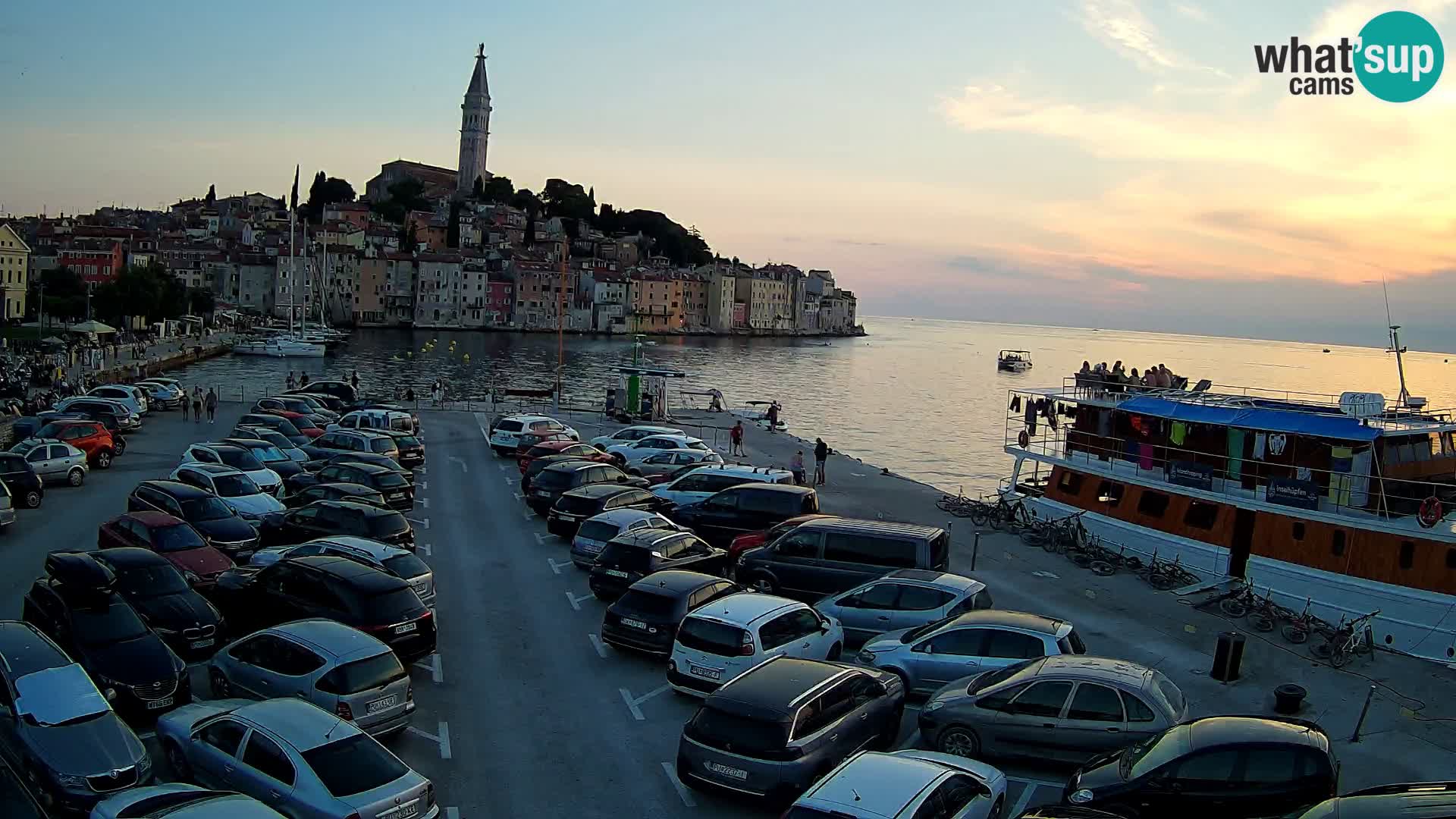 Spletna kamera Rovinj panorama mesta | Istra