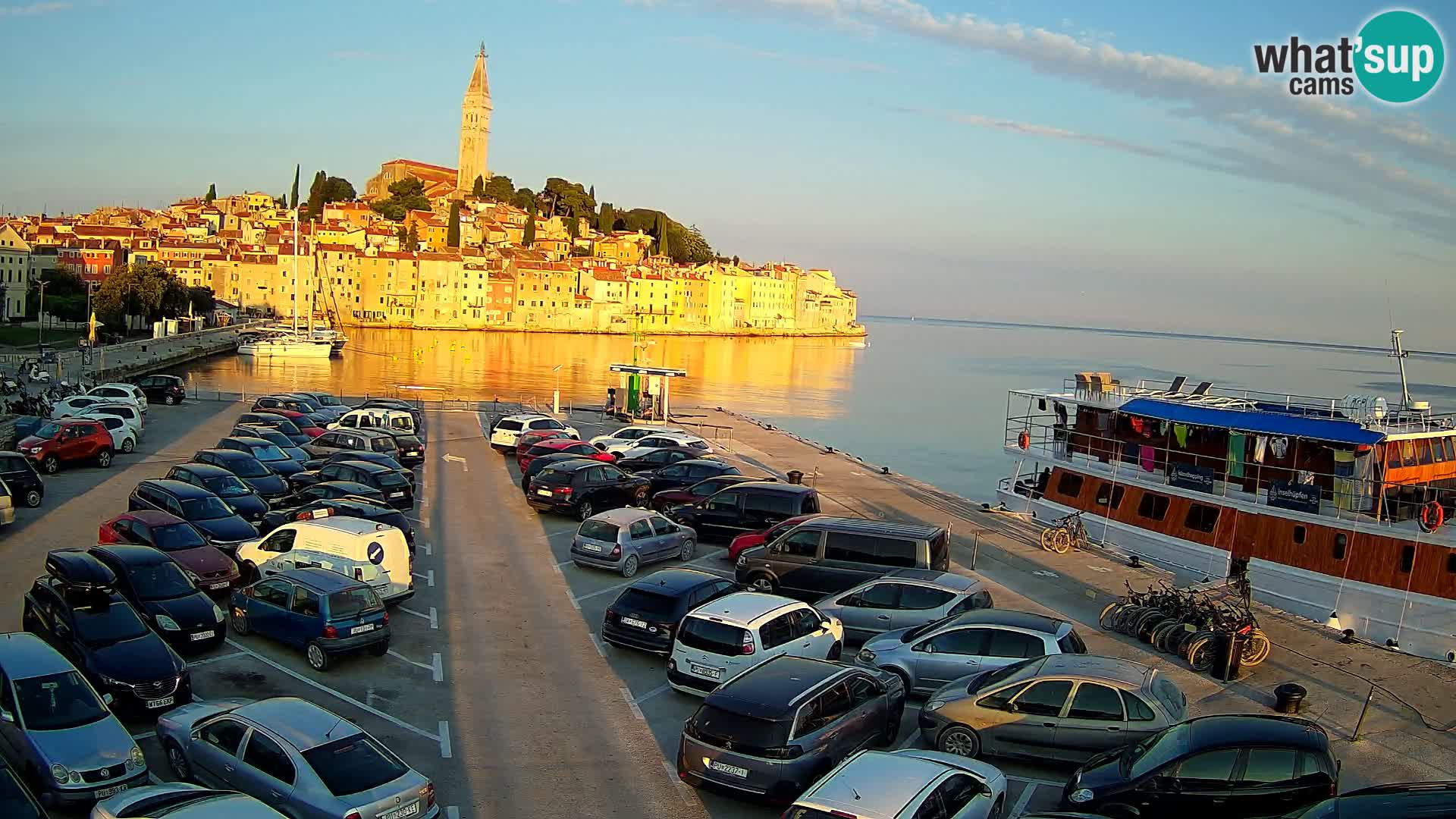Web kamera Rovinj panorama grada