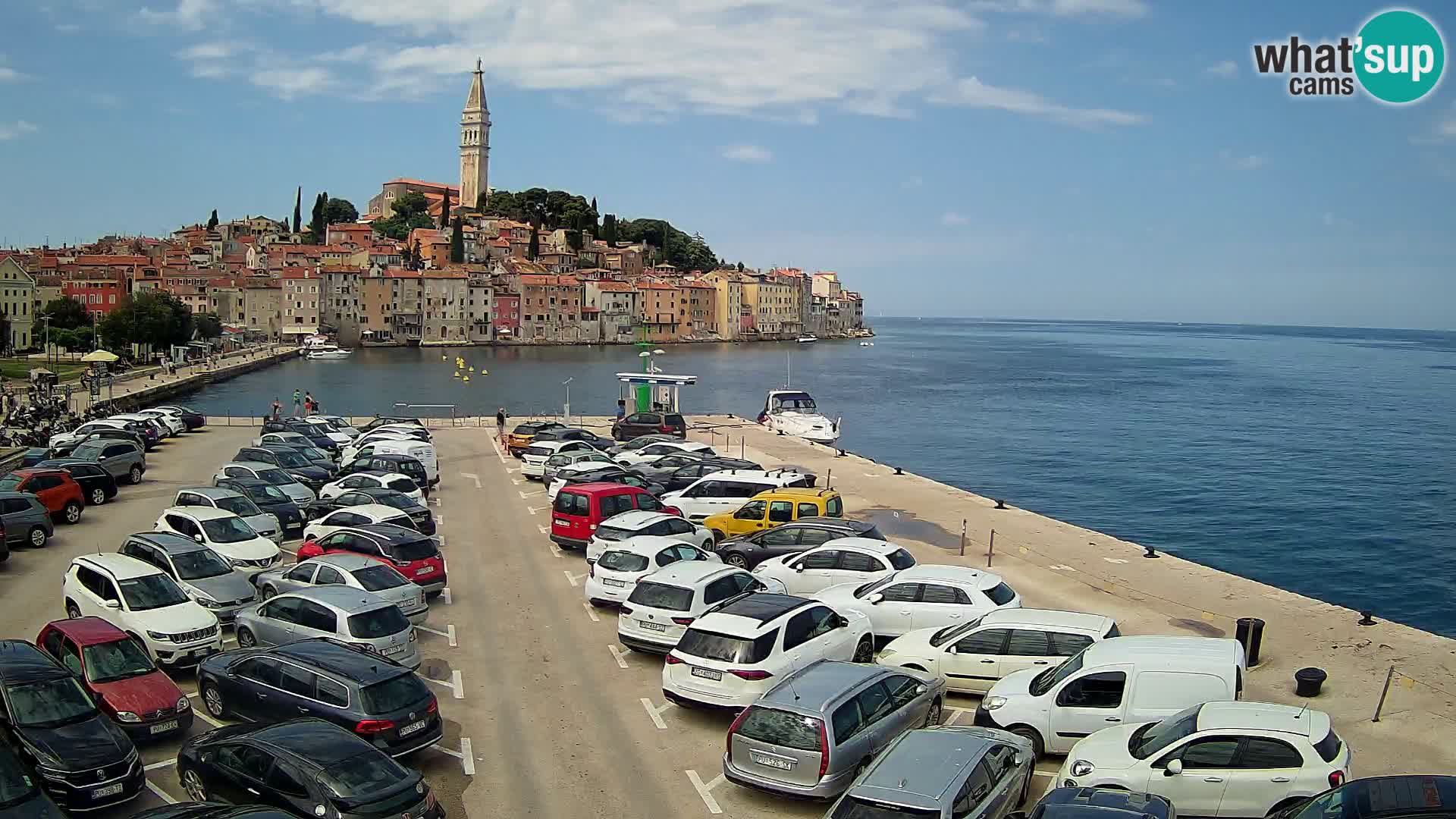 Webcam live Rovinj panorama de la ville | Istrie