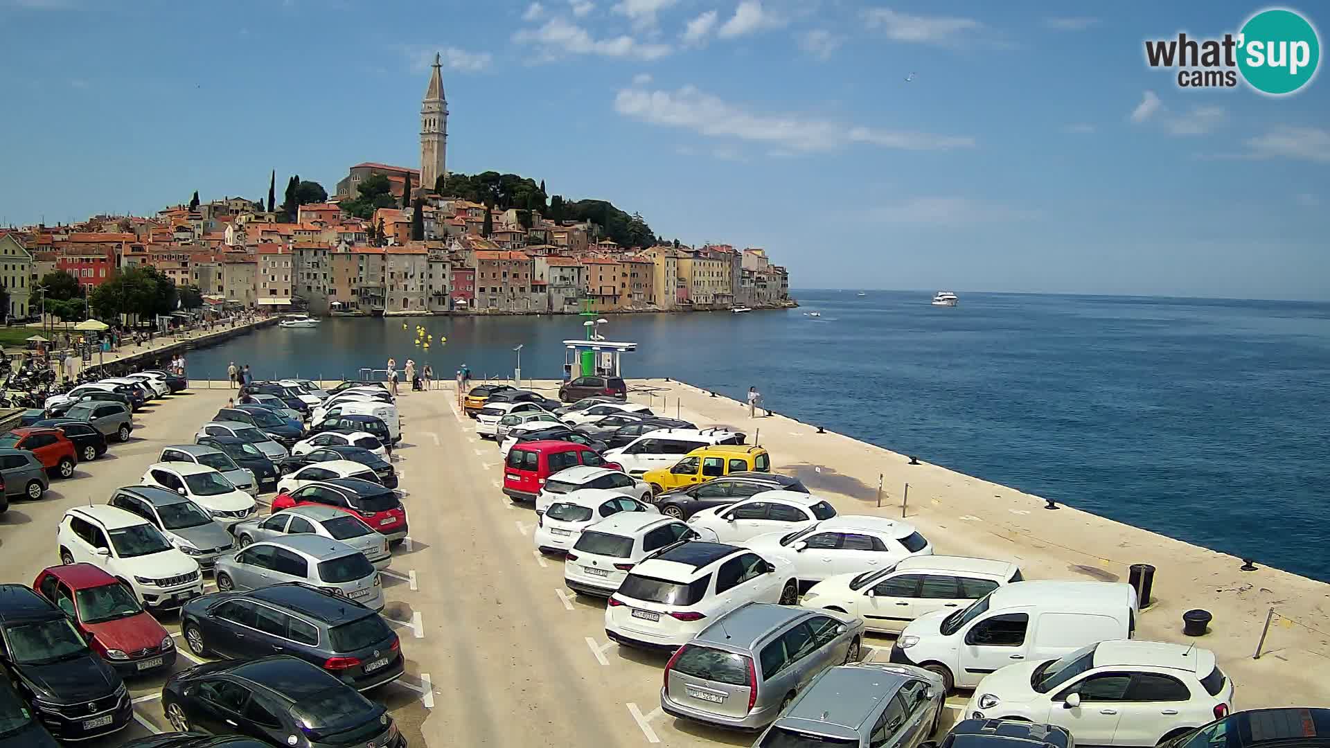 Webcam live Rovinj panorama de la ville | Istrie