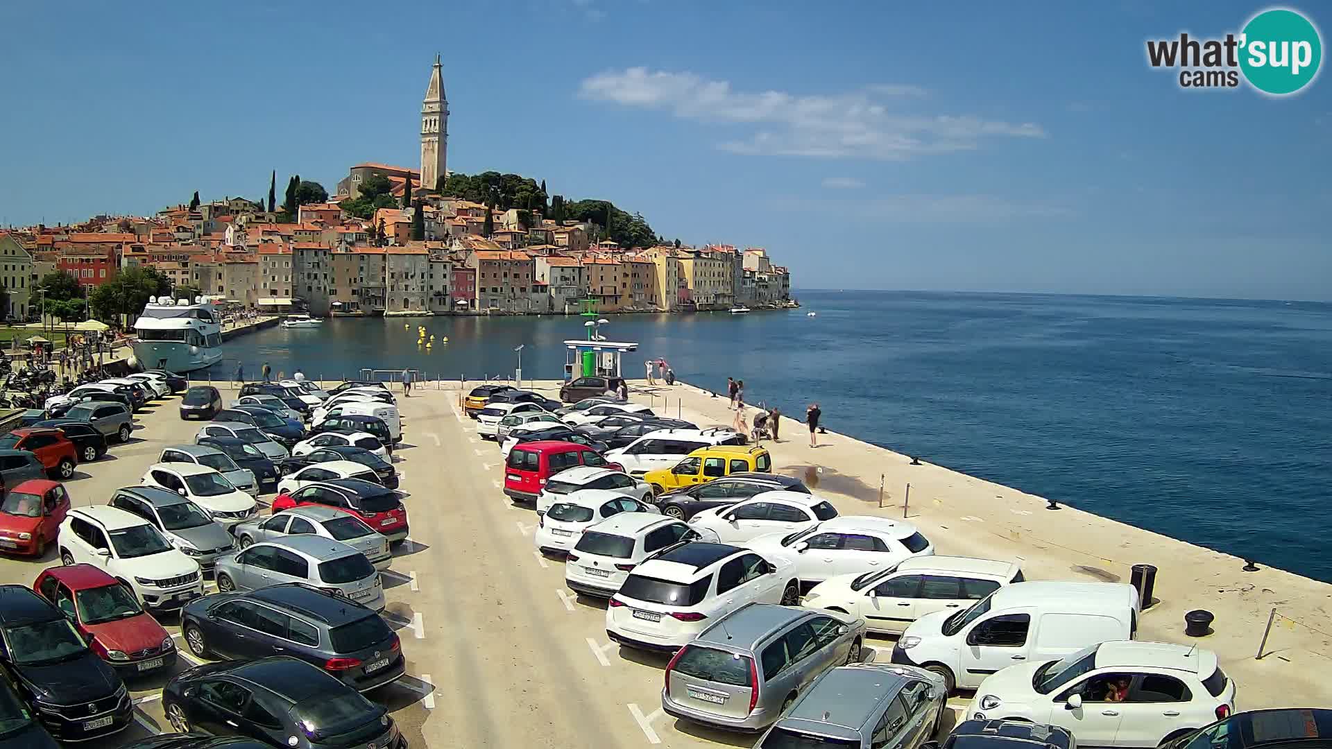 Spletna kamera Rovinj panorama mesta | Istra