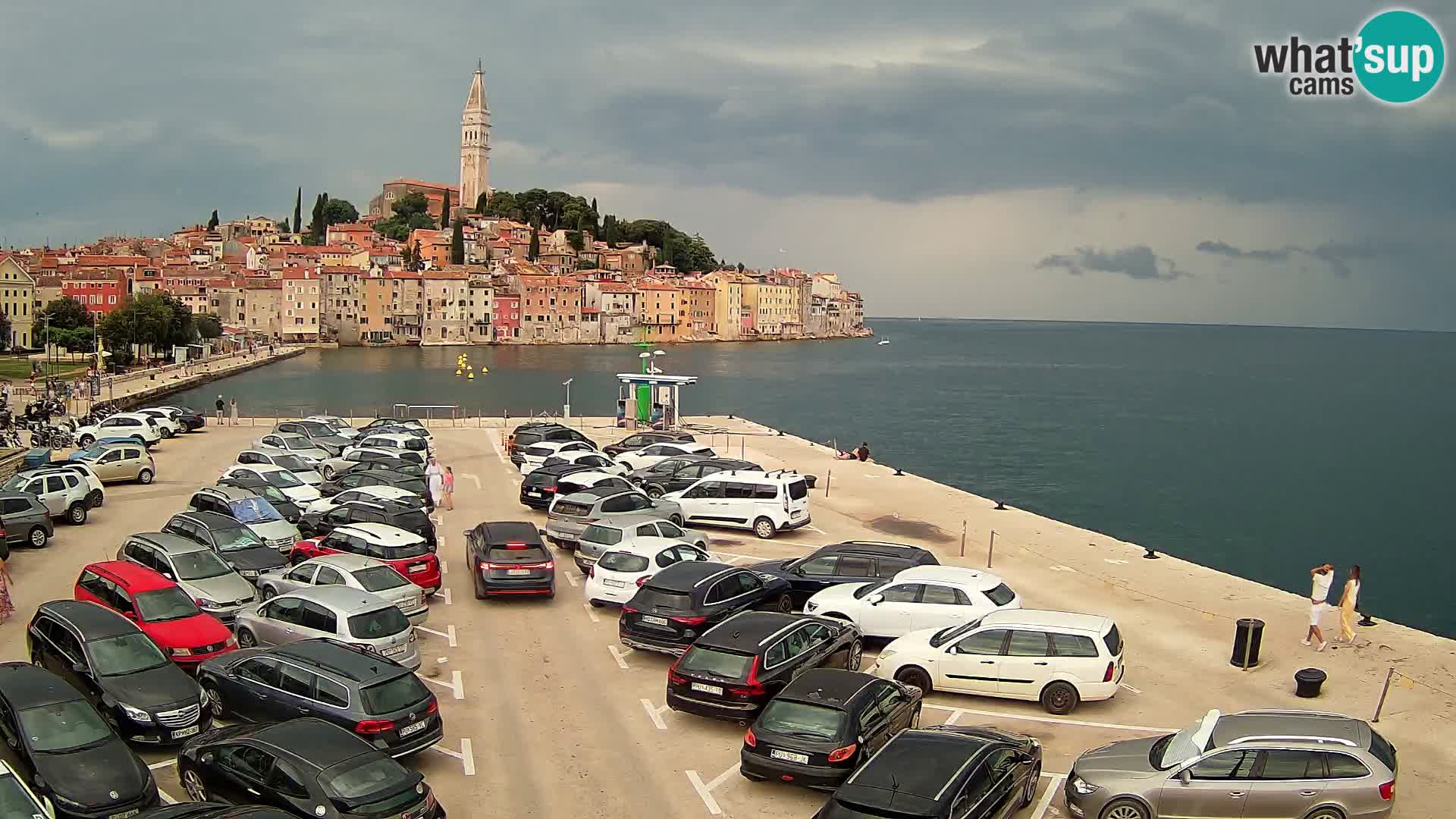 Spletna kamera Rovinj panorama mesta | Istra