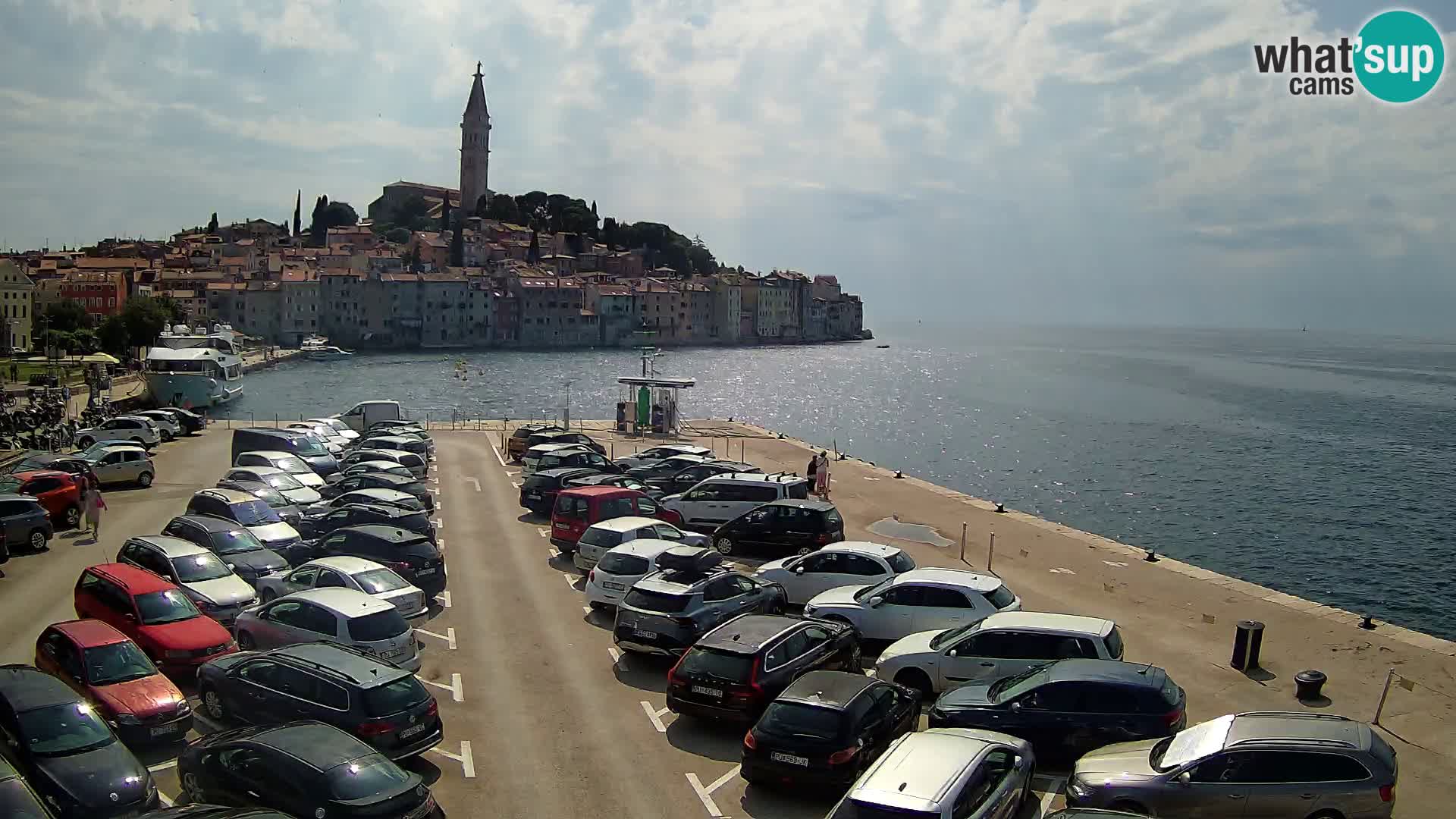 Spletna kamera Rovinj panorama mesta | Istra