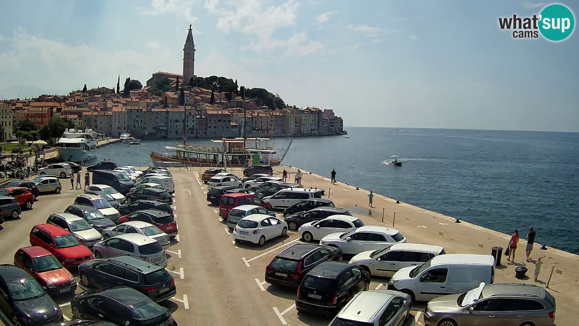 Spletna kamera Rovinj panorama mesta | Istra
