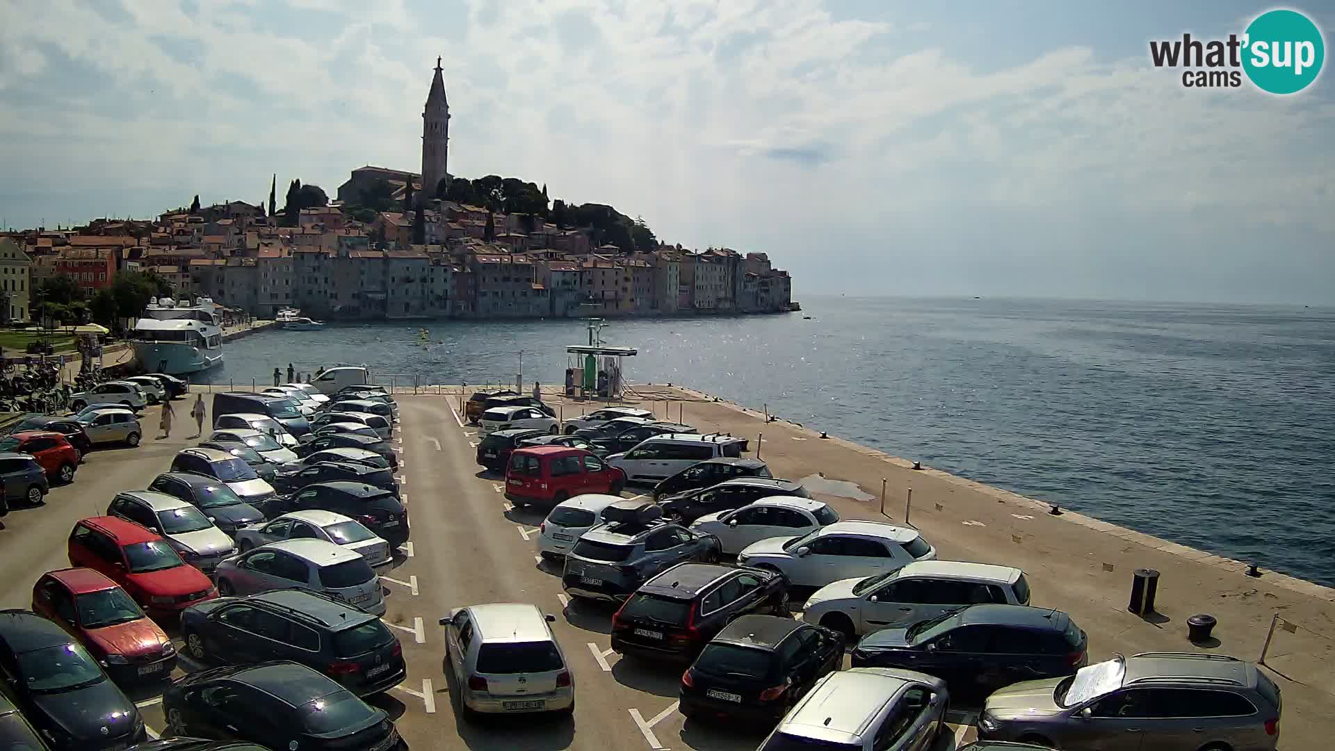 Spletna kamera Rovinj panorama mesta | Istra