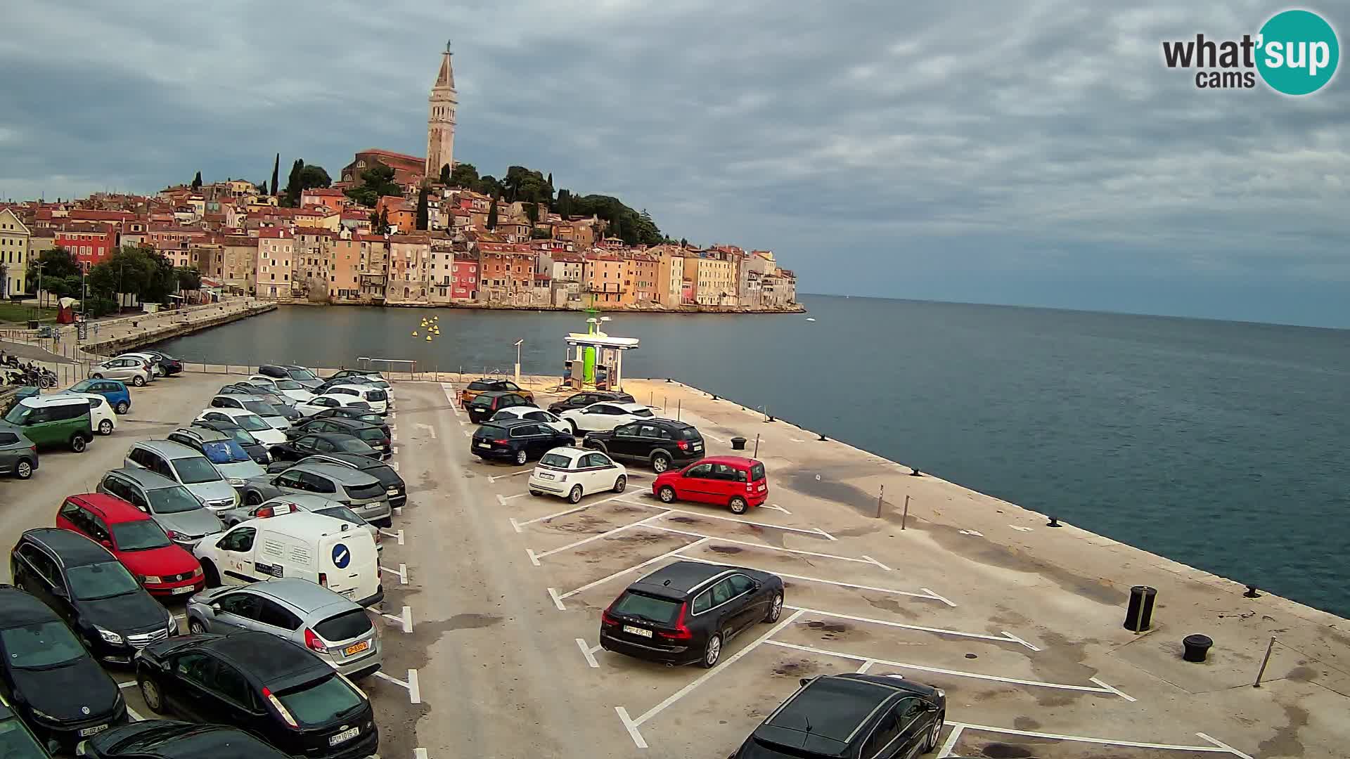 Webcam live Rovinj panorama de la ville | Istrie