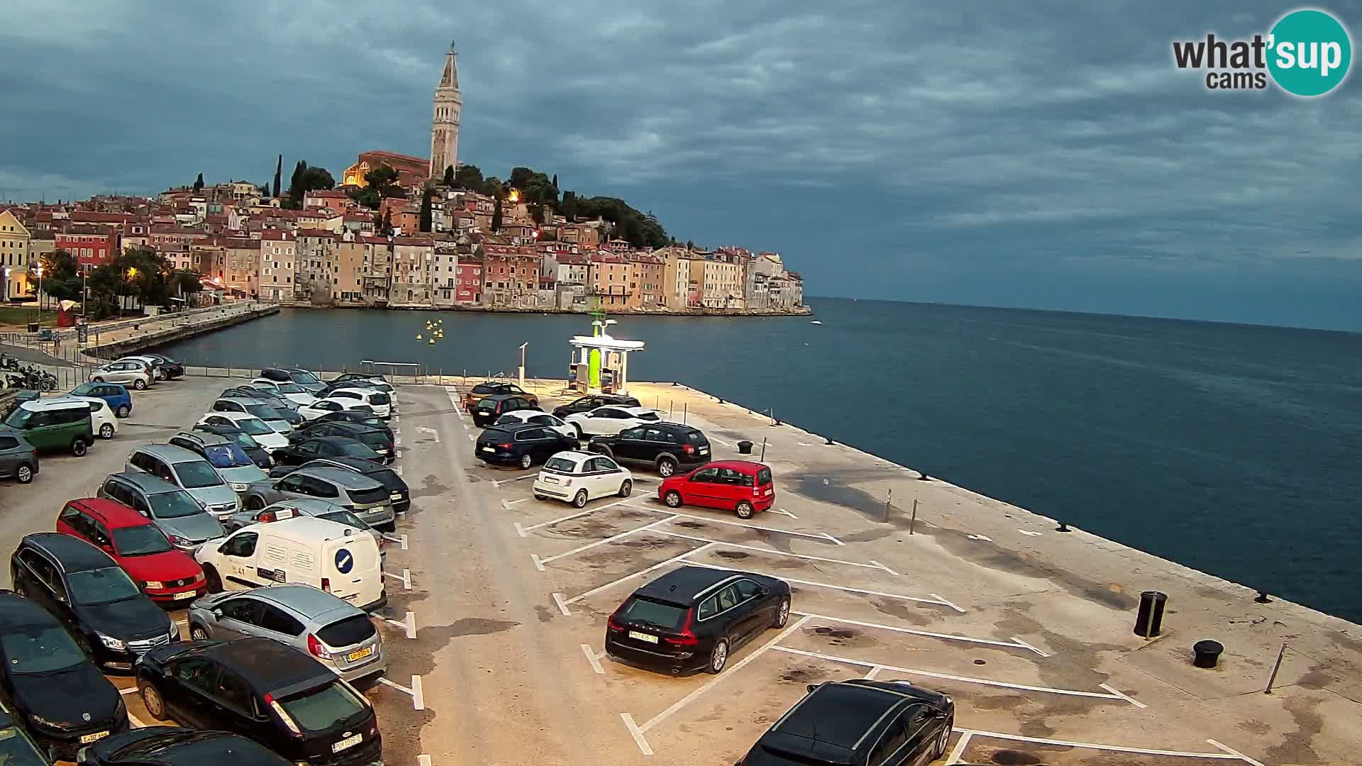 Webcam live Rovinj panorama de la ville | Istrie