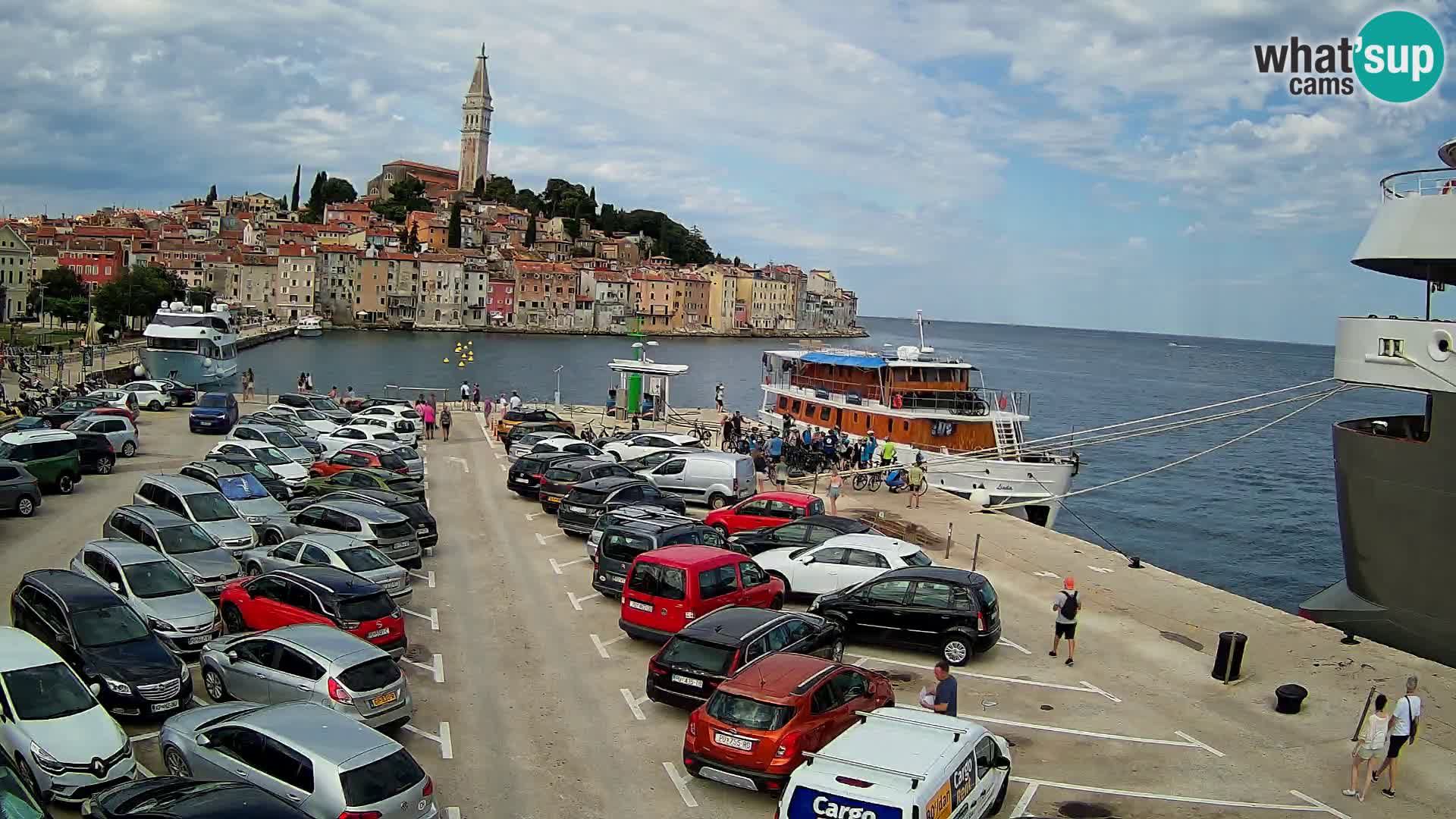 Spletna kamera Rovinj panorama mesta | Istra
