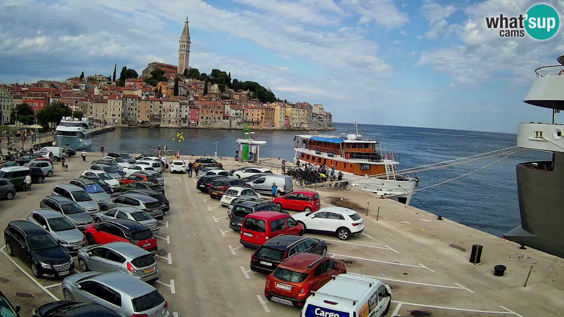 Web kamera Rovinj panorama grada