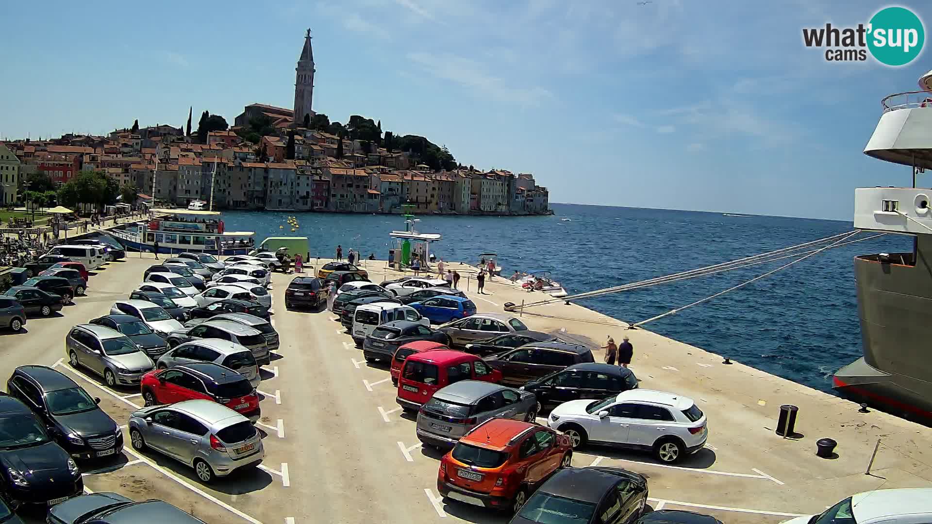 Web kamera Rovinj panorama grada