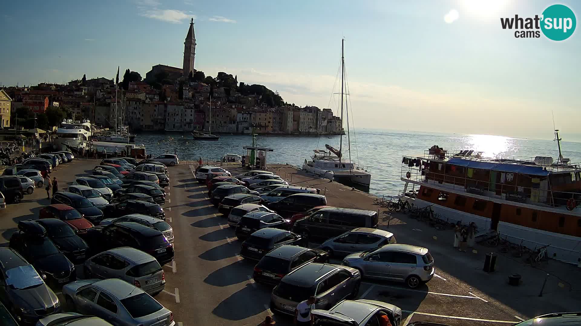 Webcam live Rovinj panorama de la ville | Istrie
