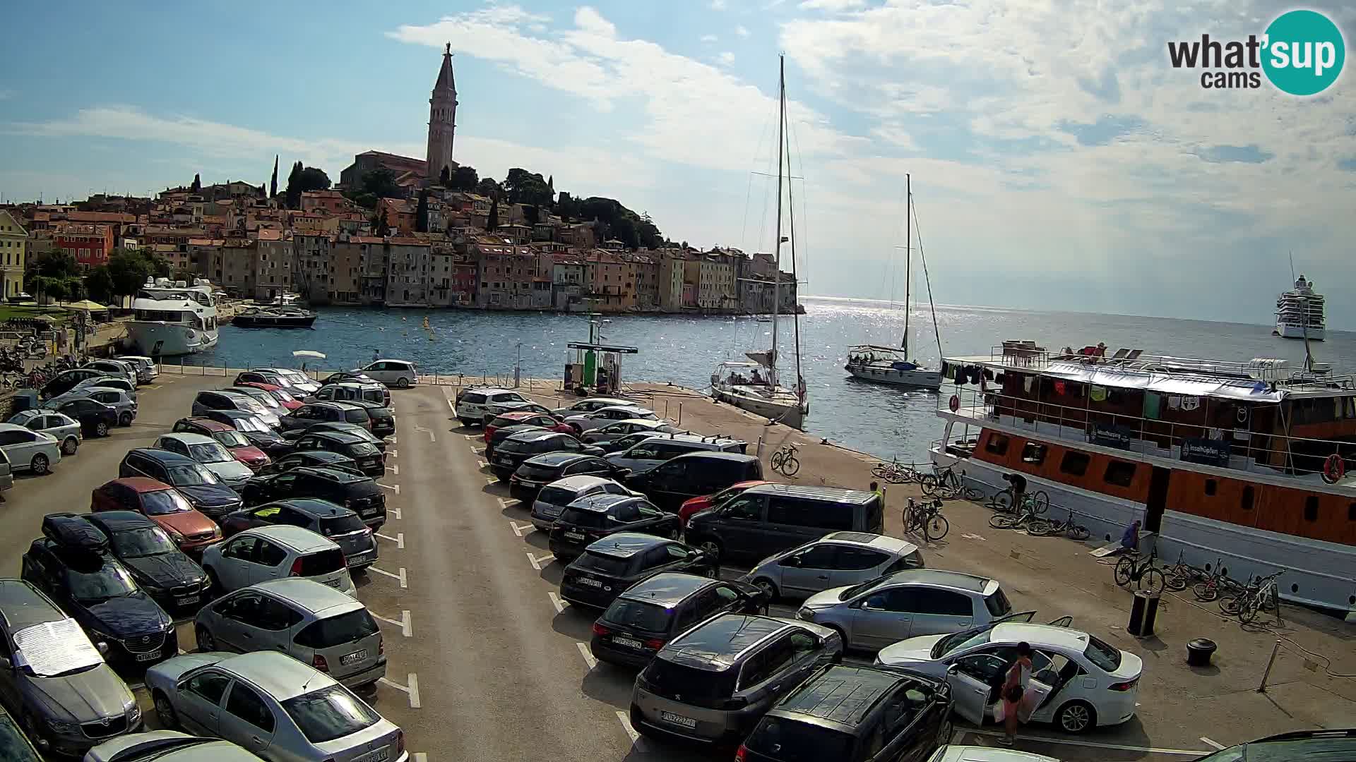 Spletna kamera Rovinj panorama mesta | Istra