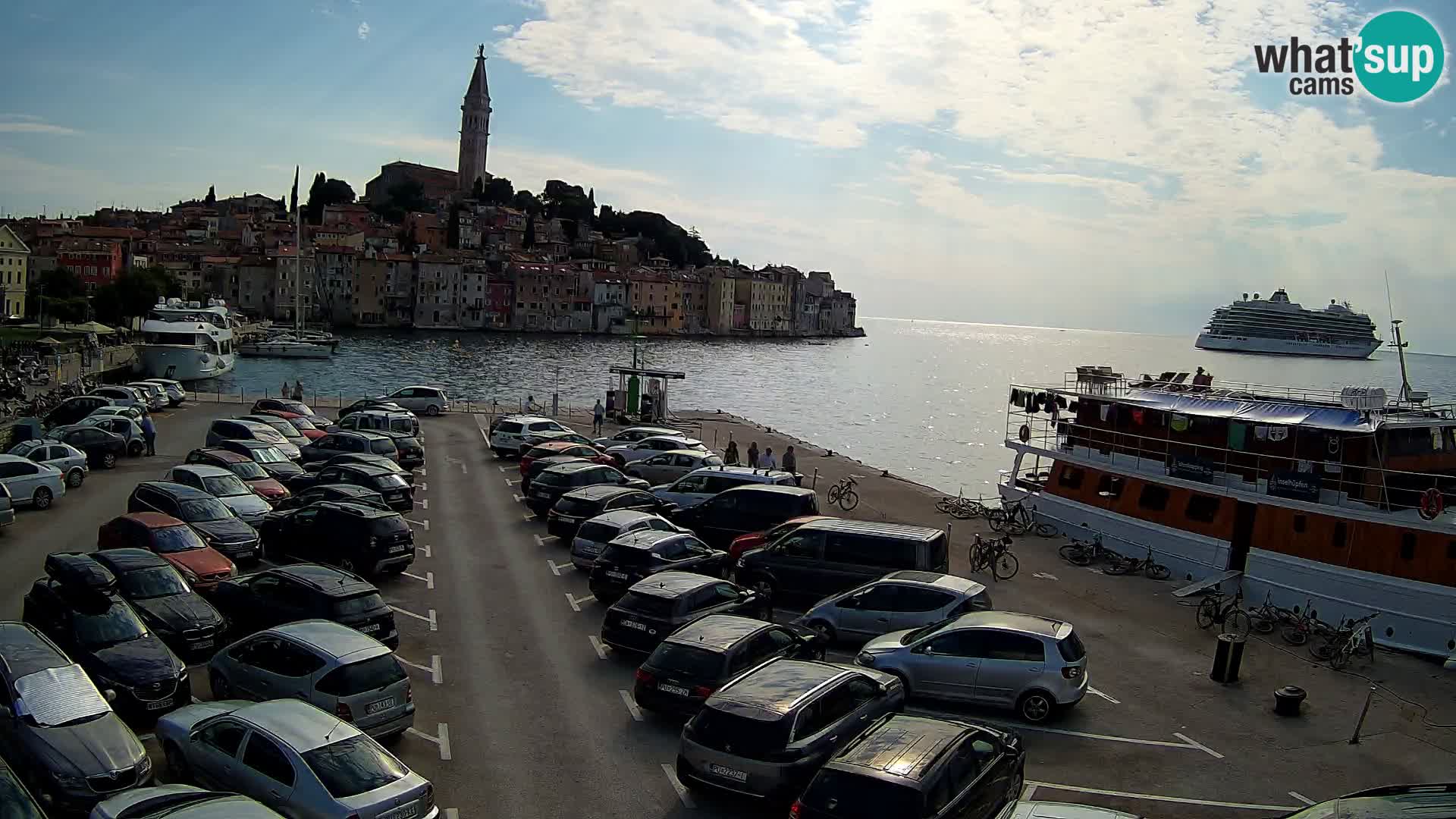 Spletna kamera Rovinj panorama mesta | Istra