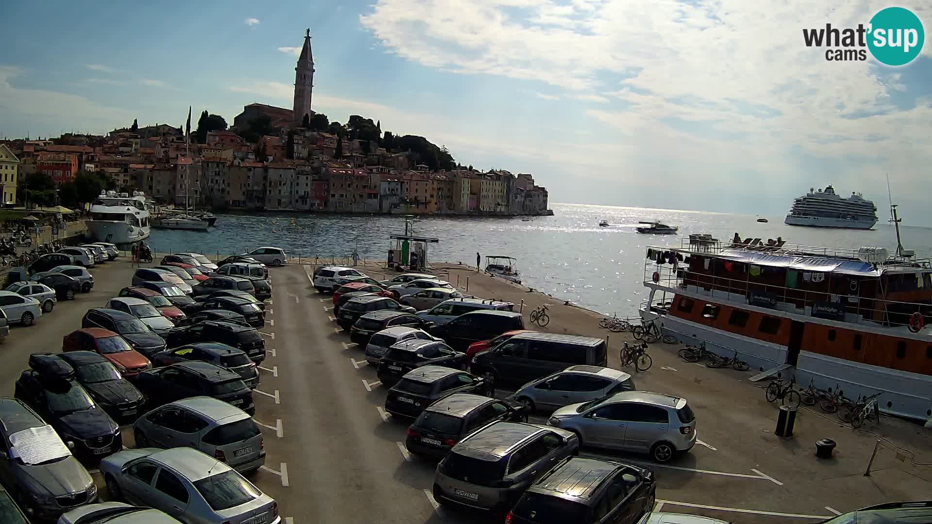 Webcam live Rovinj panorama de la ville | Istrie