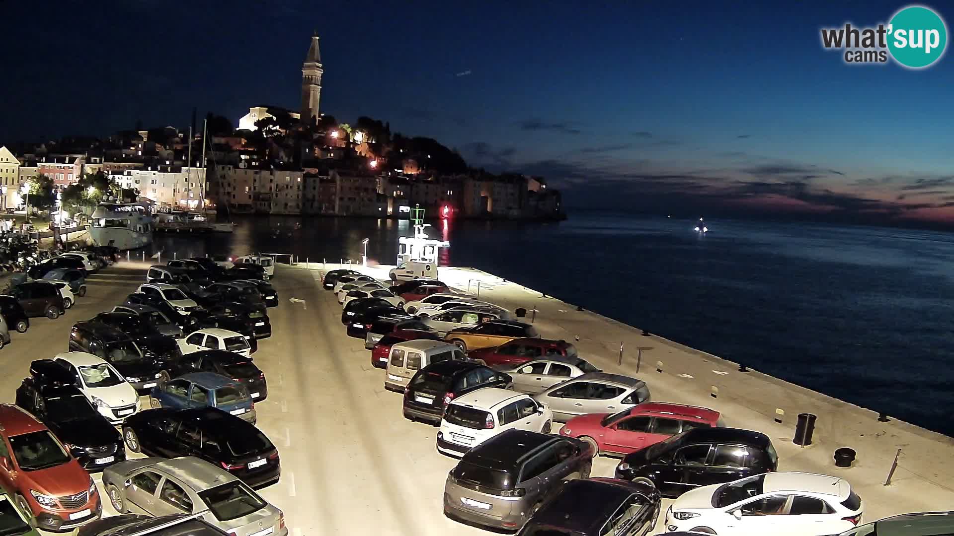 Webcam live Rovinj panorama de la ville | Istrie