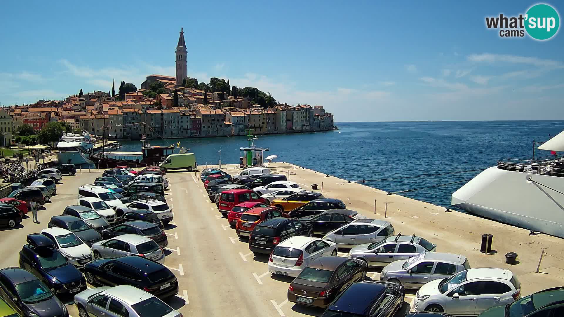 Spletna kamera Rovinj panorama mesta | Istra