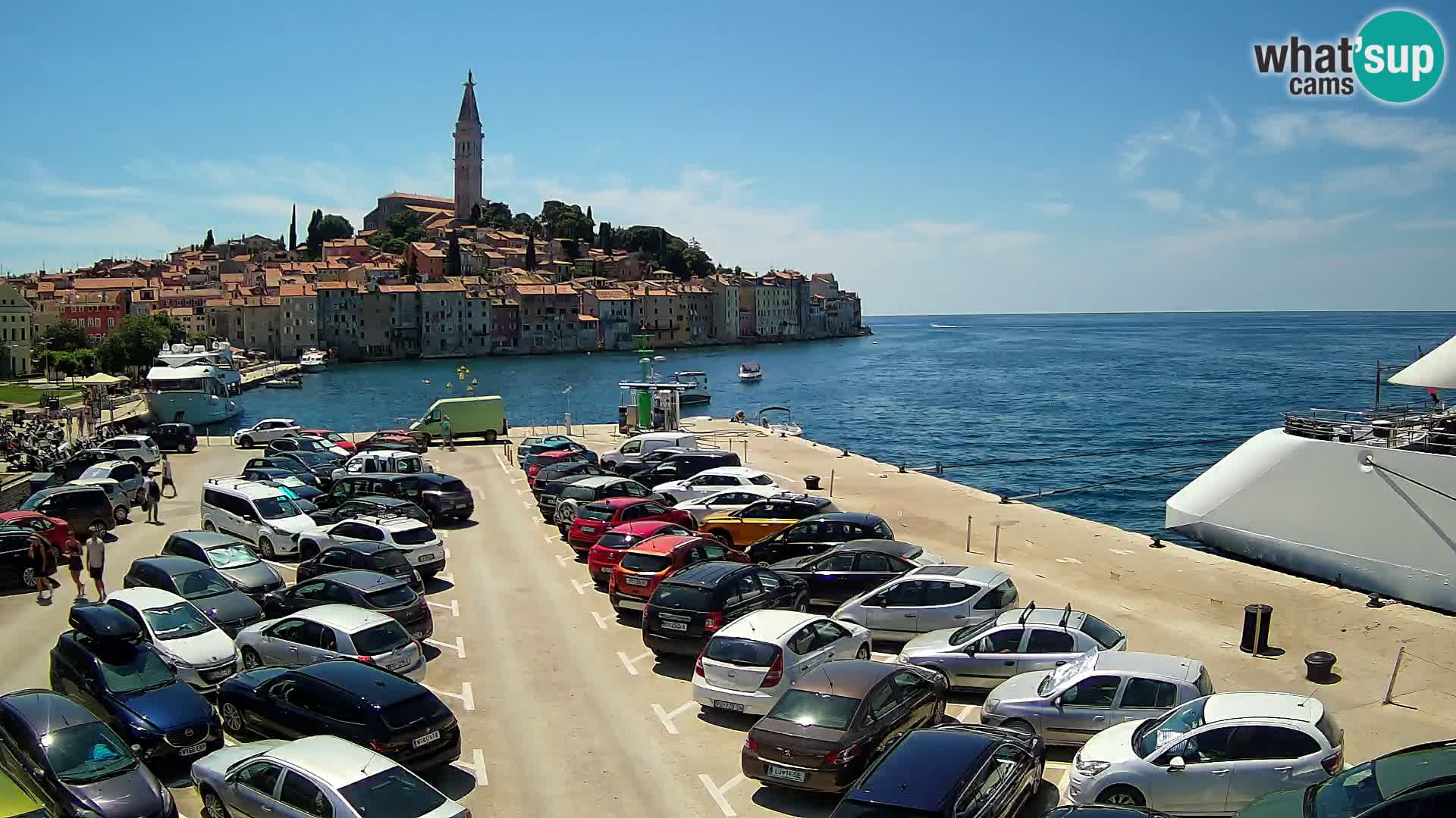 Web kamera Rovinj panorama grada