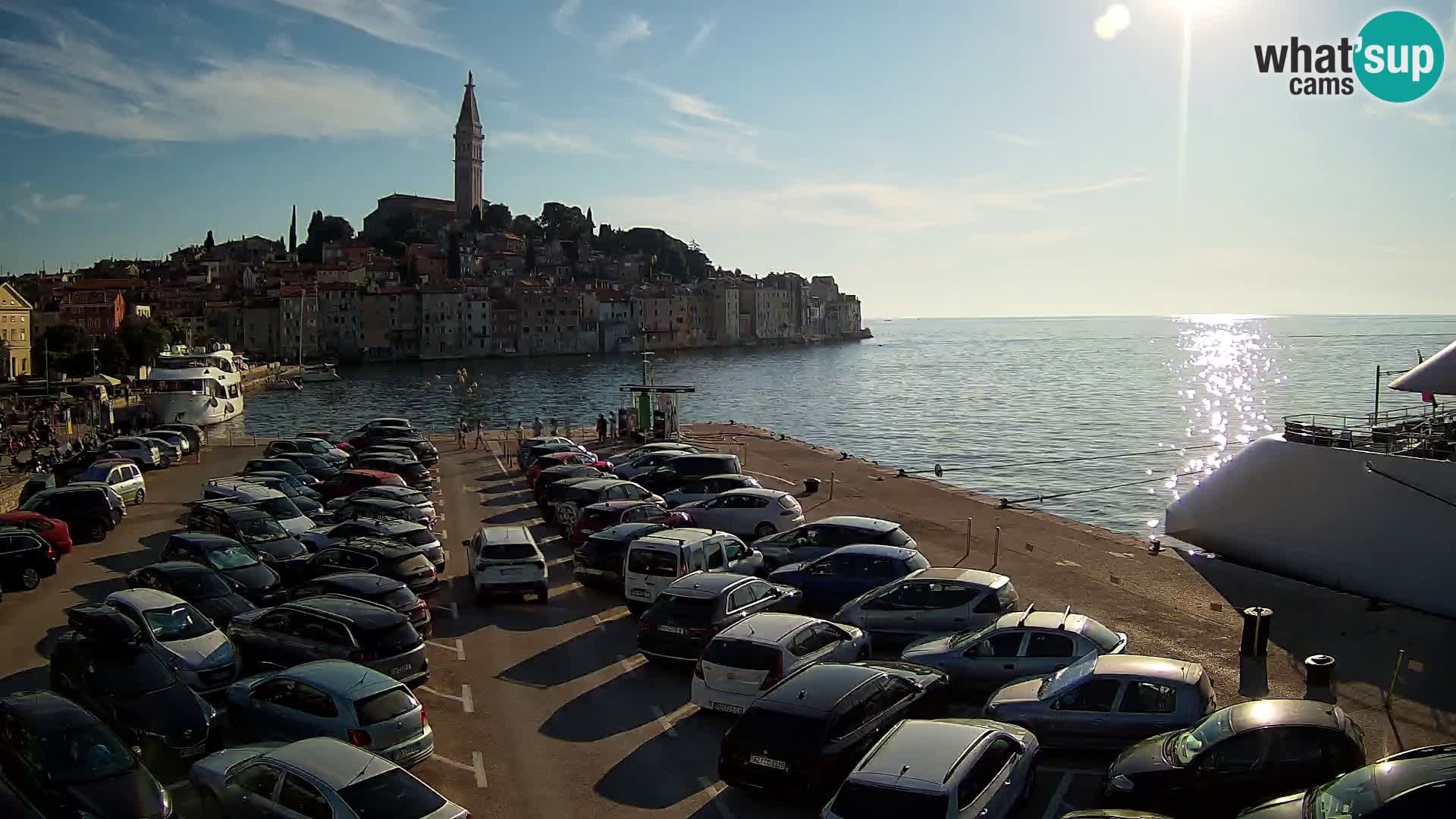 Webcam live Rovinj panorama de la ville | Istrie