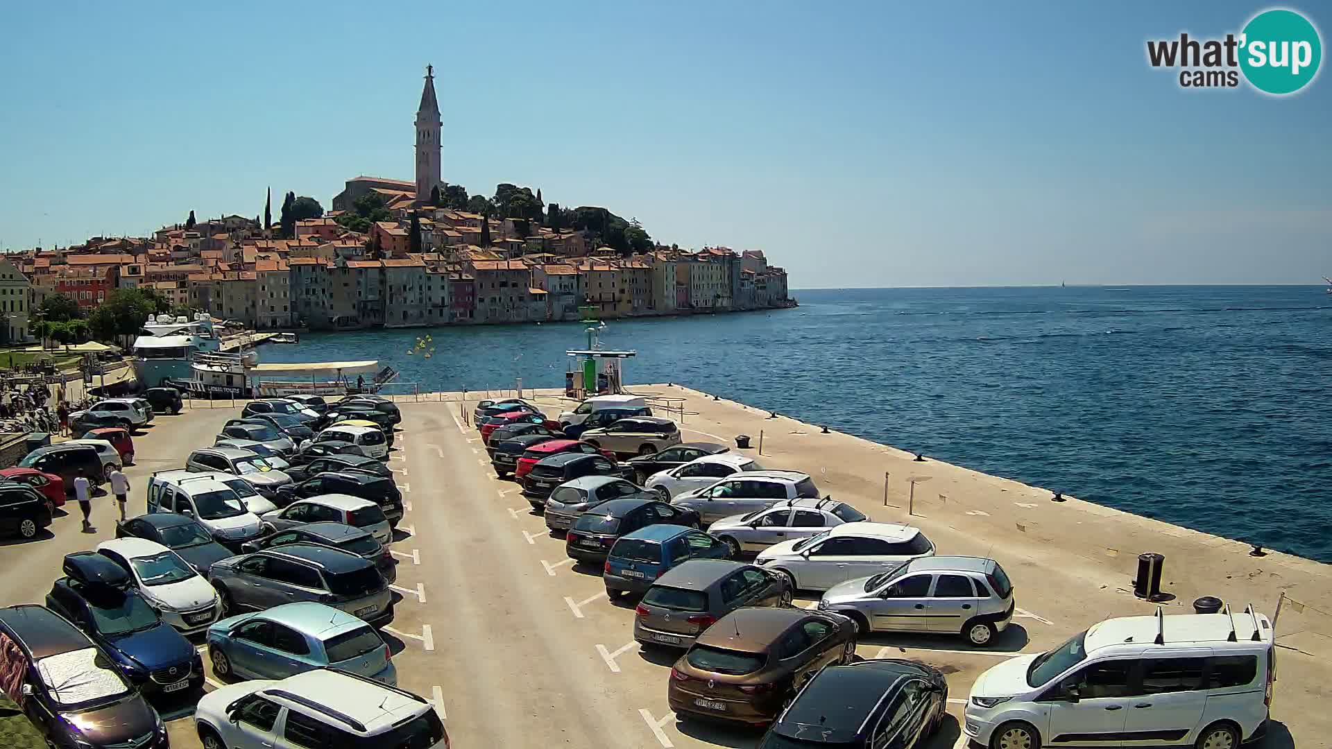Webcam live Rovinj panorama de la ville | Istrie