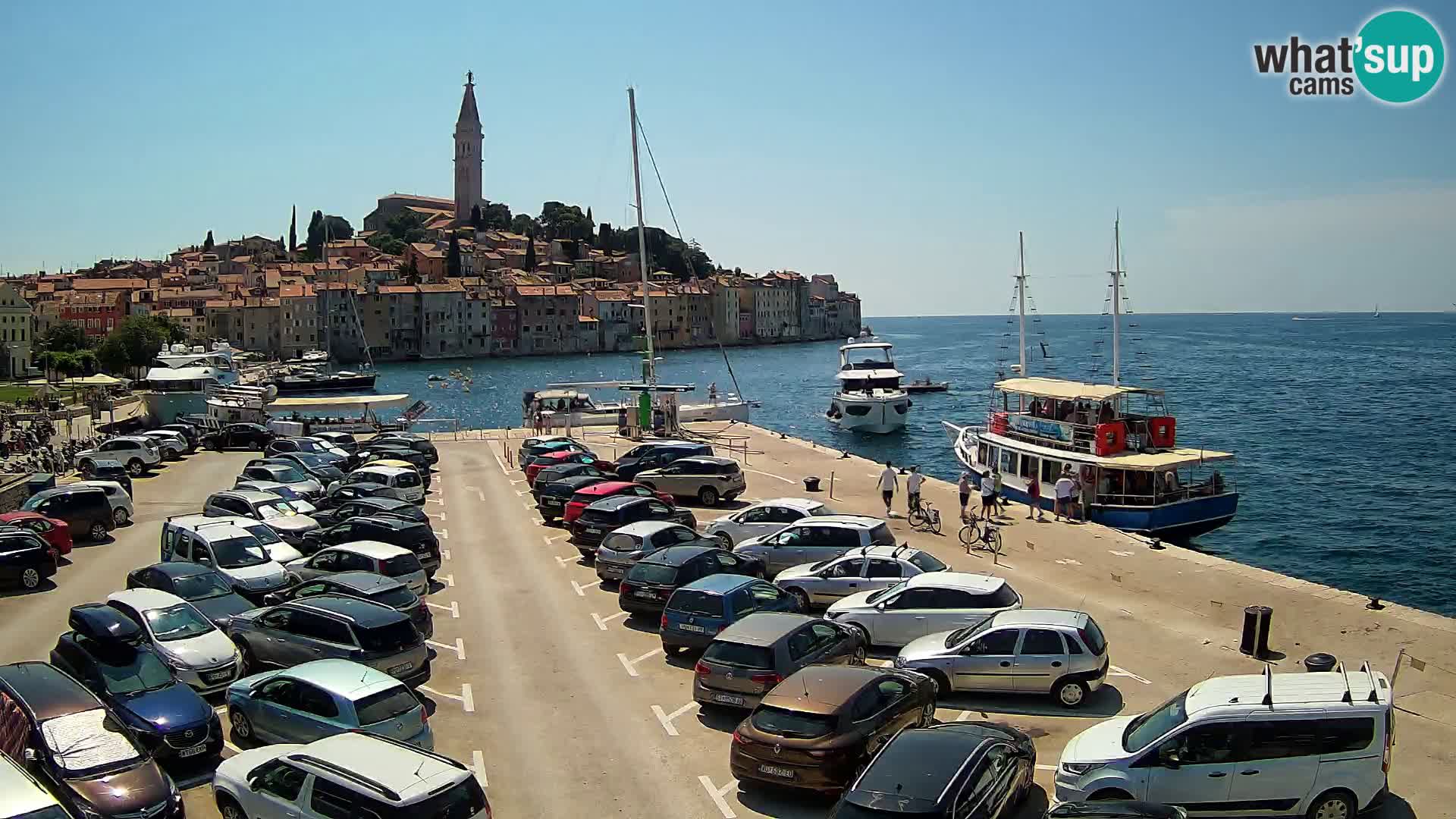 Webcam live Rovinj panorama de la ville | Istrie