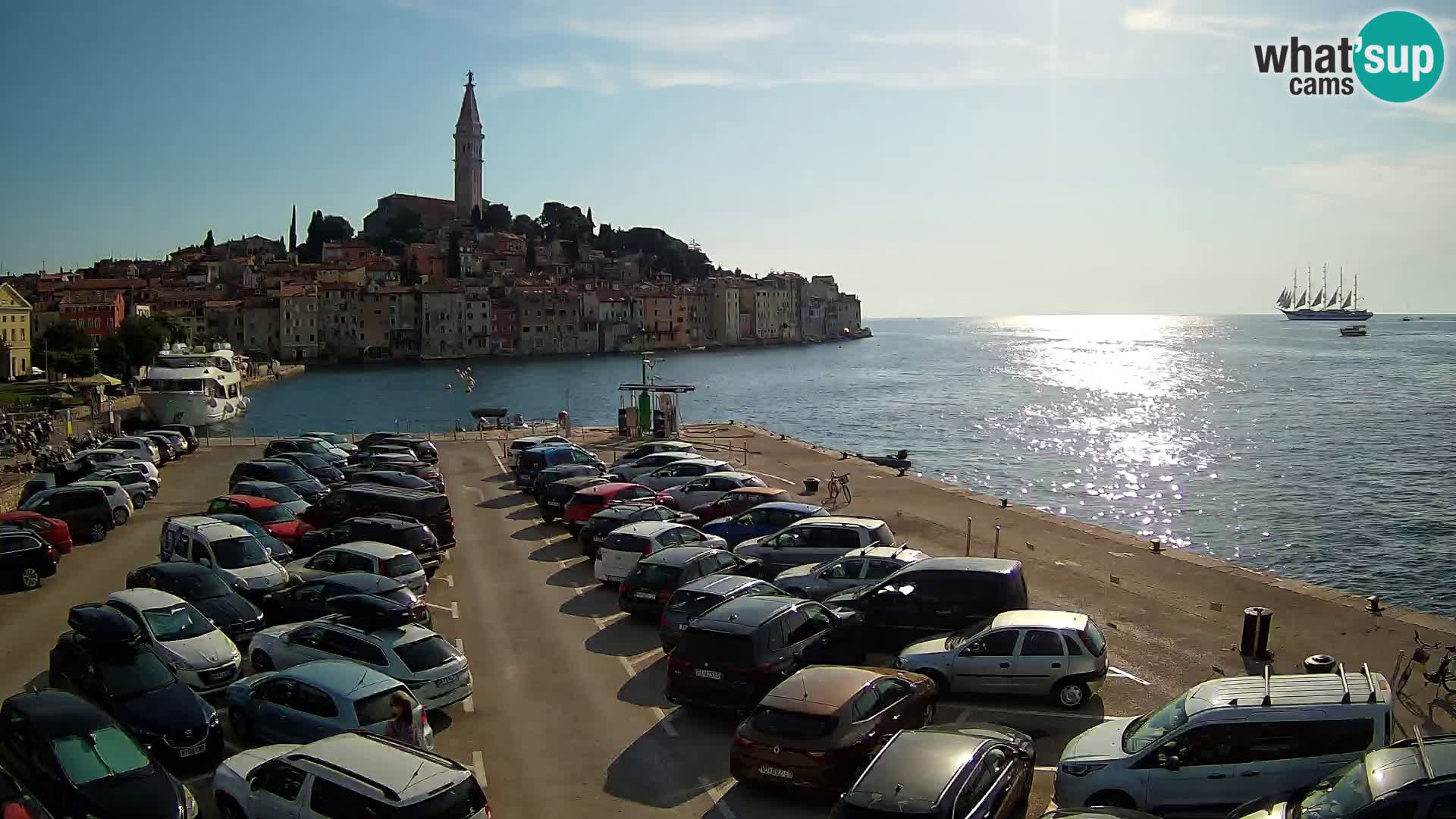 Webcam live Rovinj panorama de la ville | Istrie