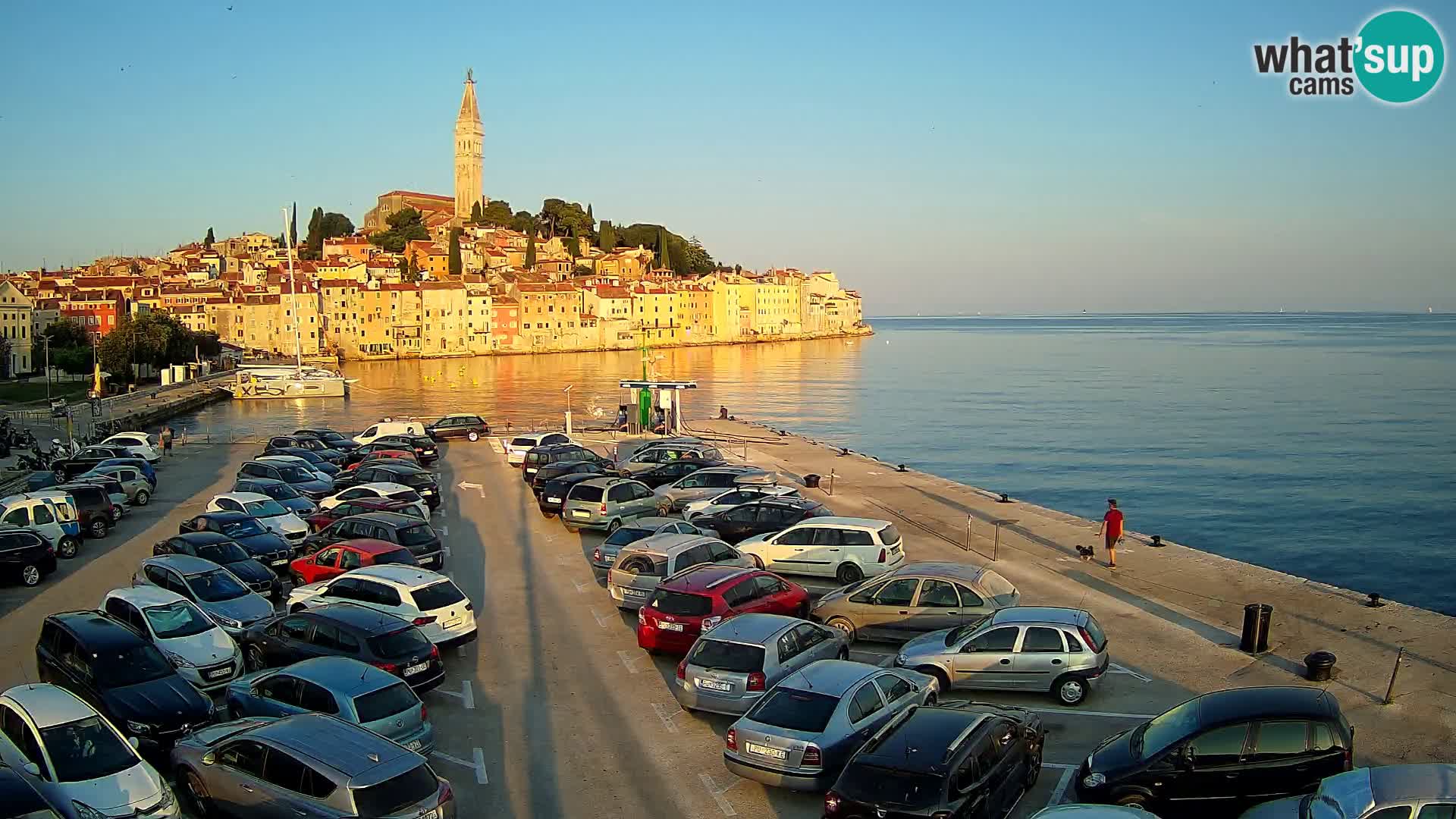 Web kamera Rovinj panorama grada