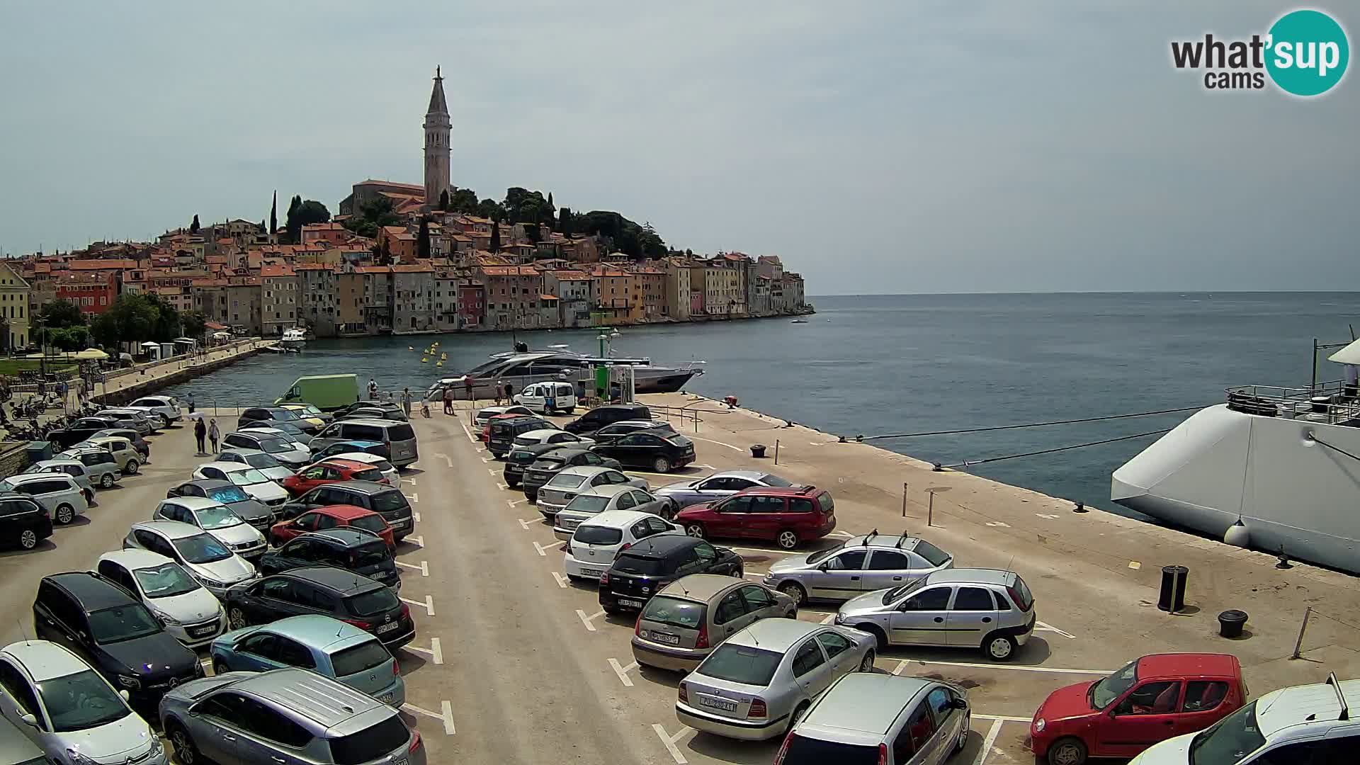 Webcam live Rovinj panorama de la ville | Istrie