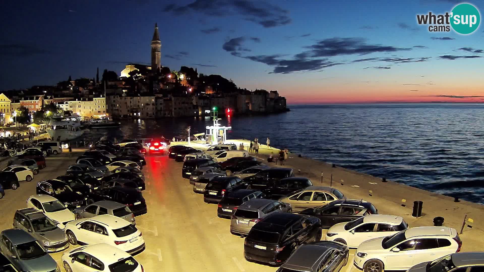 Spletna kamera Rovinj panorama mesta | Istra