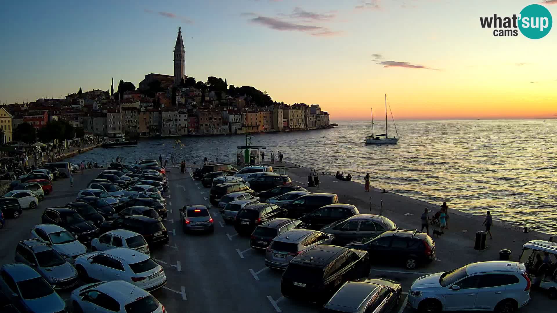 Webcam live Rovinj panorama de la ville | Istrie
