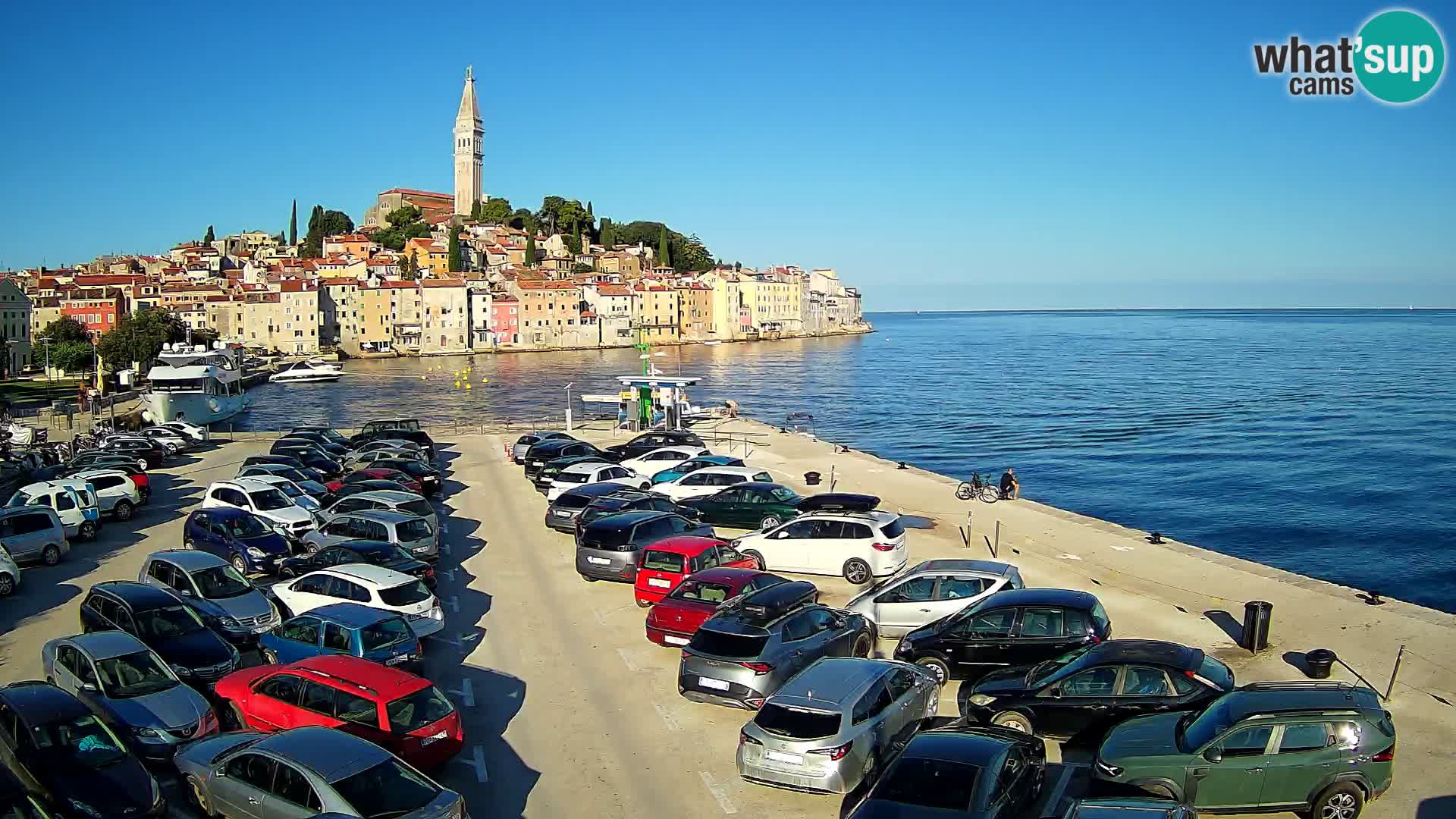 Webcam live Rovinj panorama de la ville | Istrie