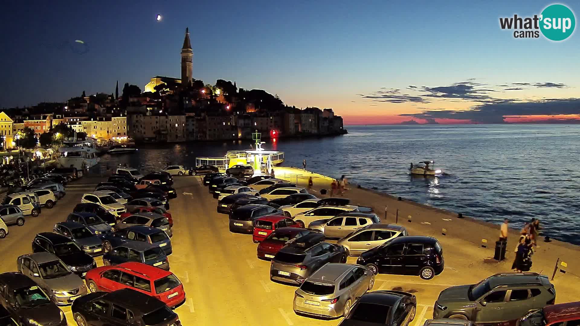 Spletna kamera Rovinj panorama mesta | Istra