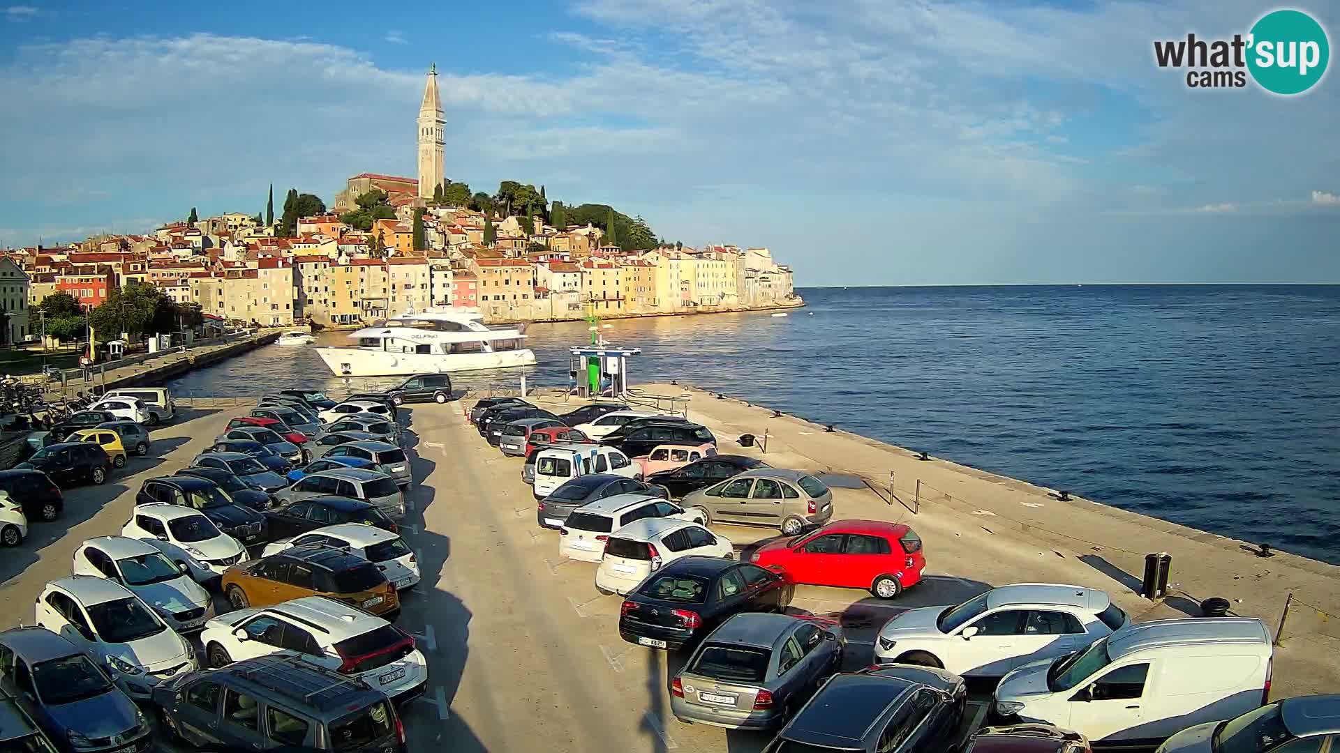Webcam live Rovinj panorama de la ville | Istrie