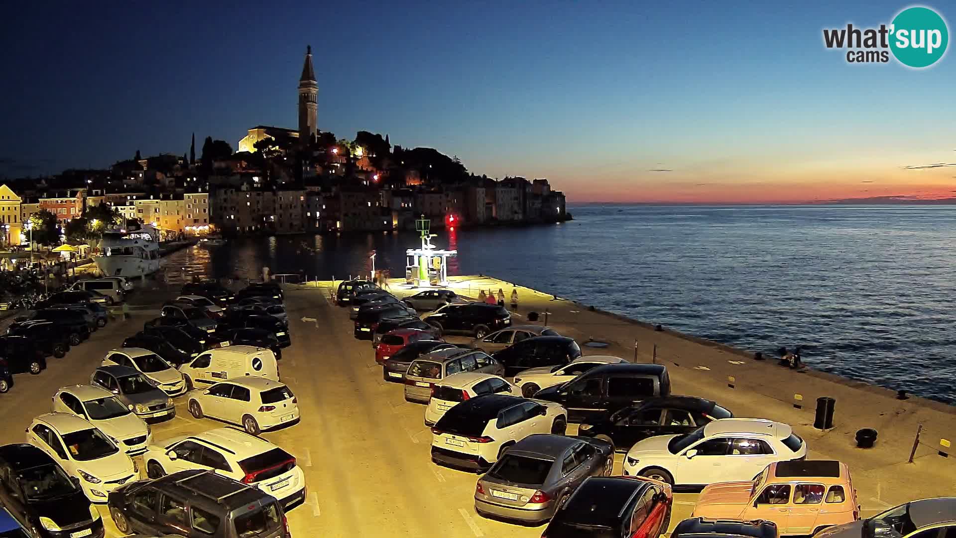 Webcam live Rovinj panorama de la ville | Istrie