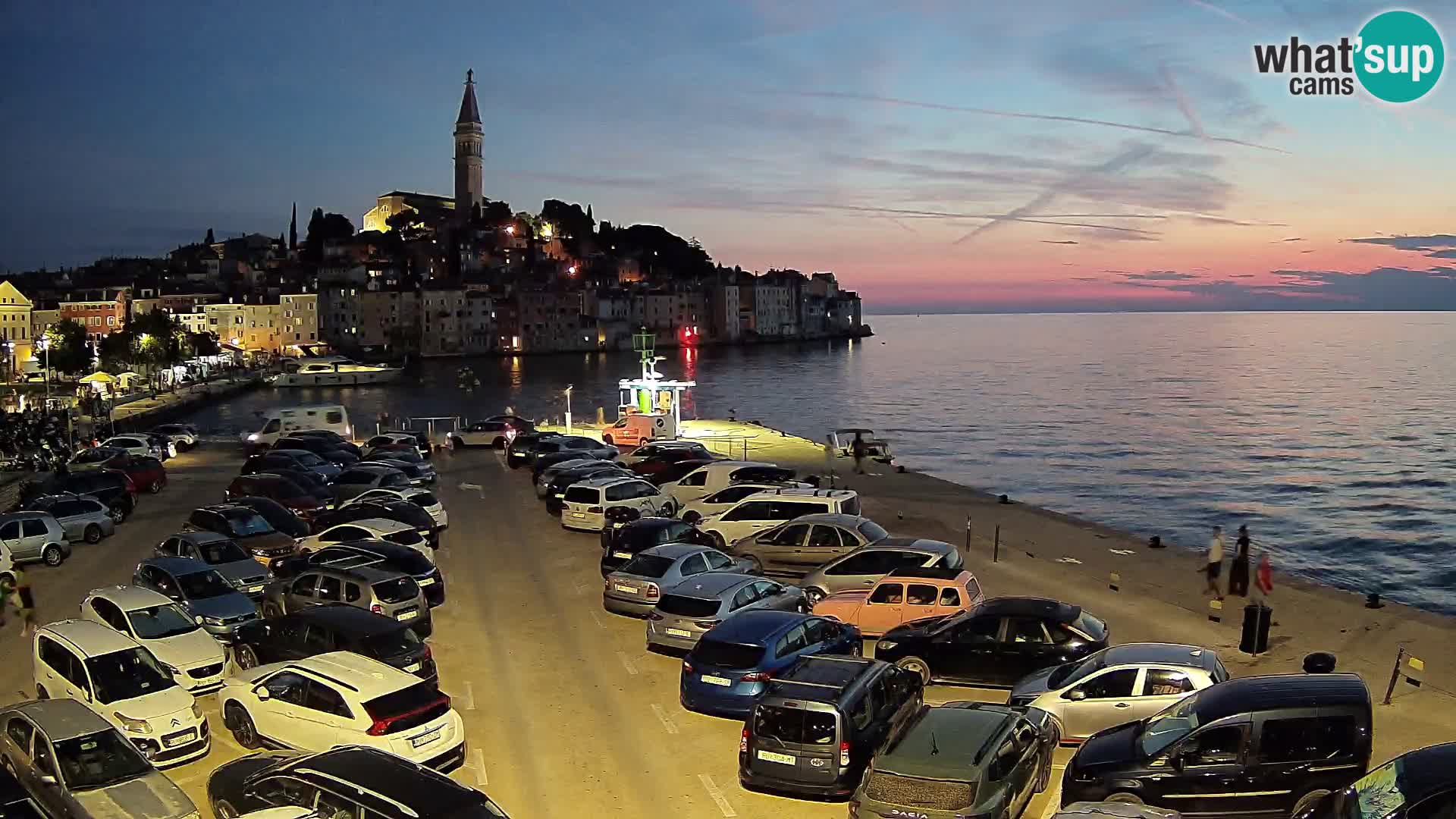 Webcam live Rovinj panorama de la ville | Istrie