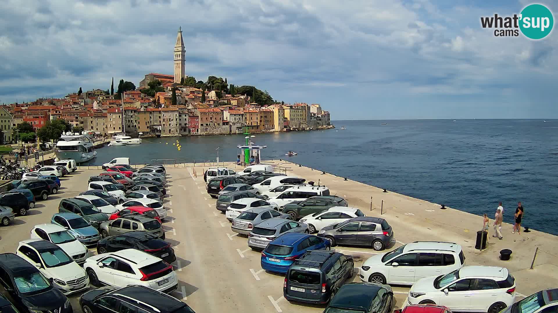 Spletna kamera Rovinj panorama mesta | Istra