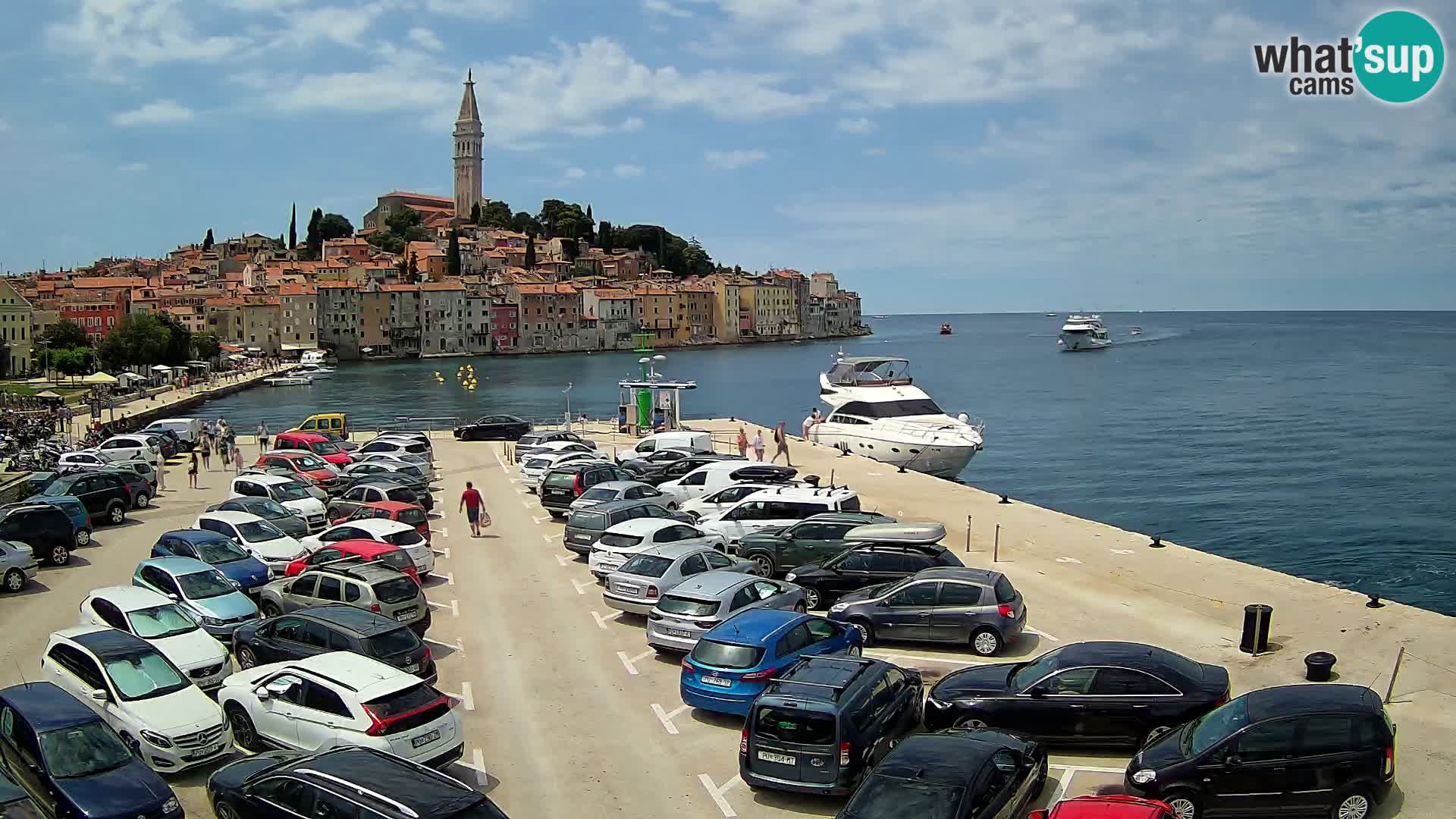 Webcam live Rovinj panorama de la ville | Istrie