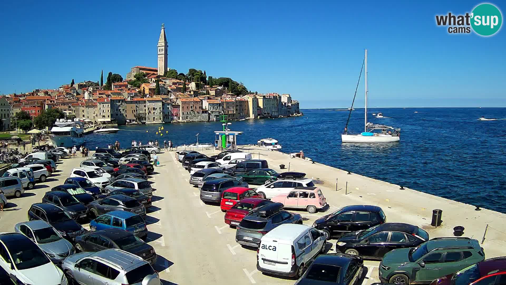 Web kamera Rovinj panorama grada