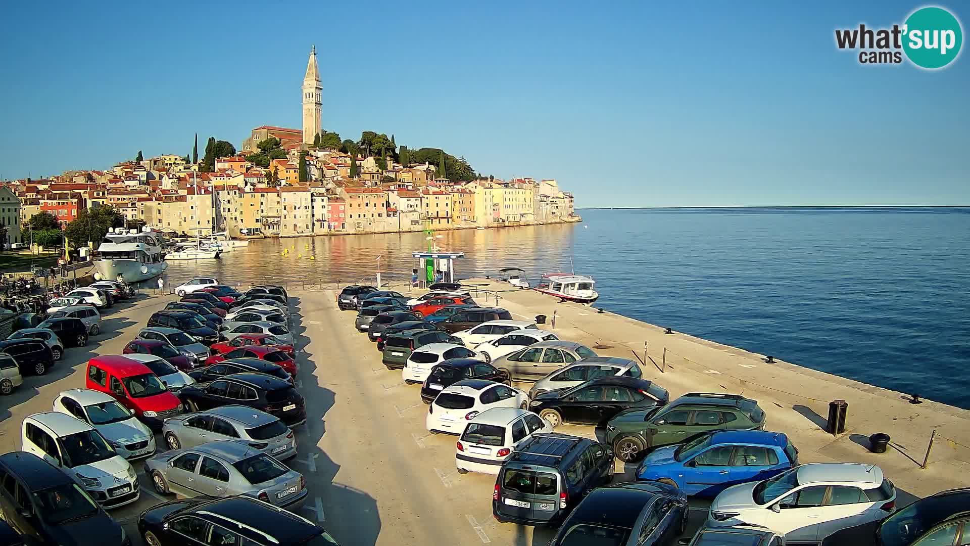 Webcam live Rovinj panorama de la ville | Istrie