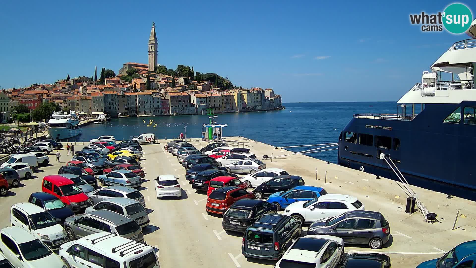 Webcam live Rovinj panorama de la ville | Istrie