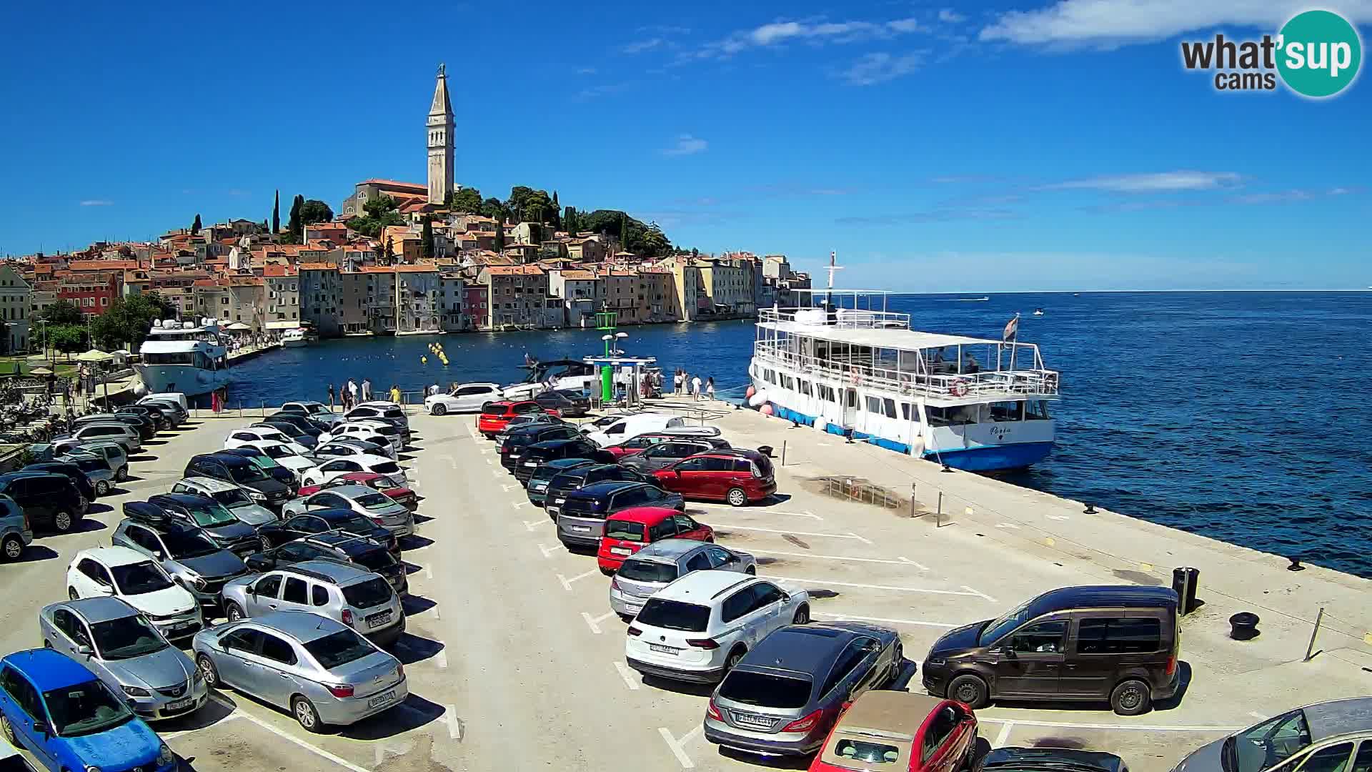 Webcam live Rovinj panorama de la ville | Istrie