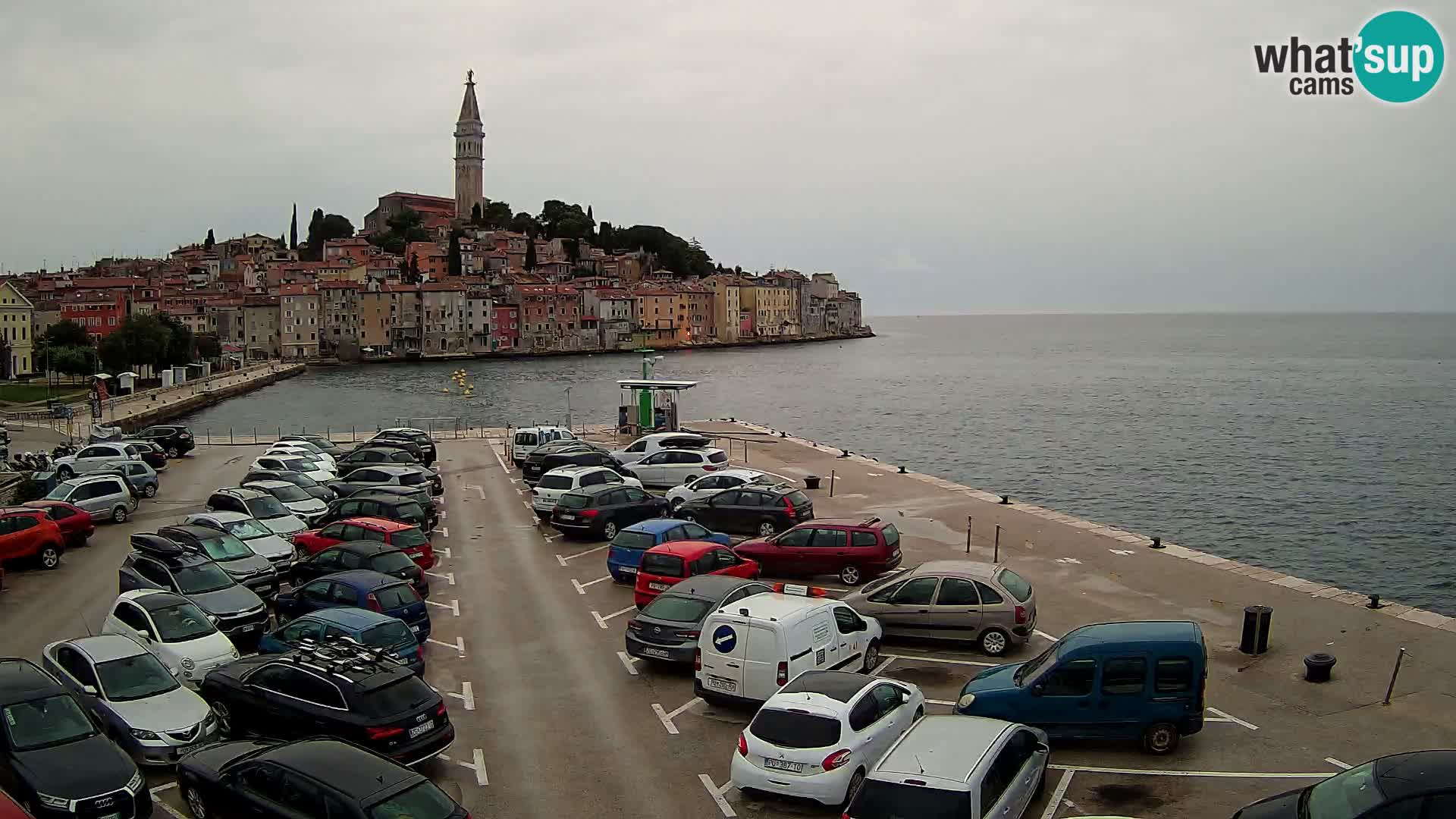 Spletna kamera Rovinj panorama mesta | Istra